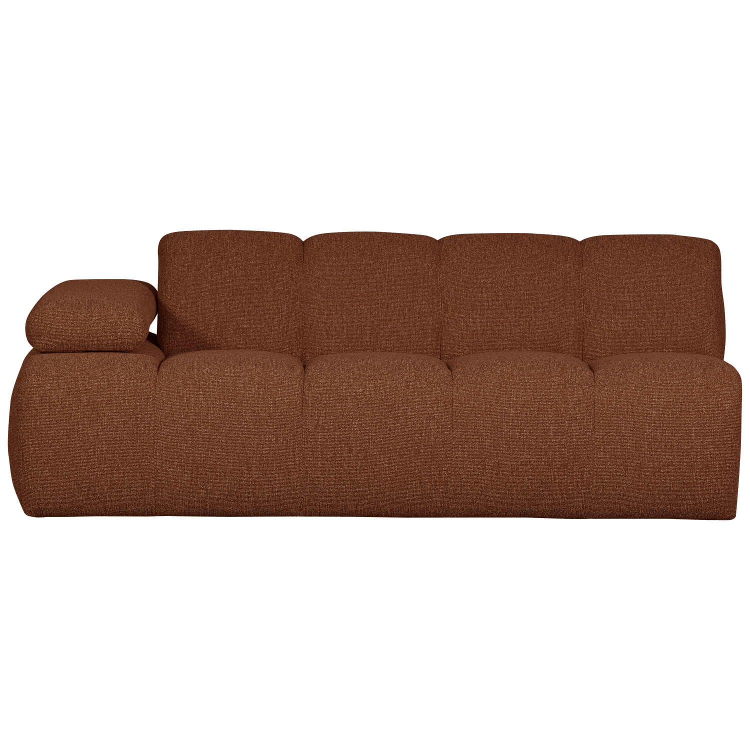 Woood | 2-Zits element Mojo arm links boucle roestbruin melange