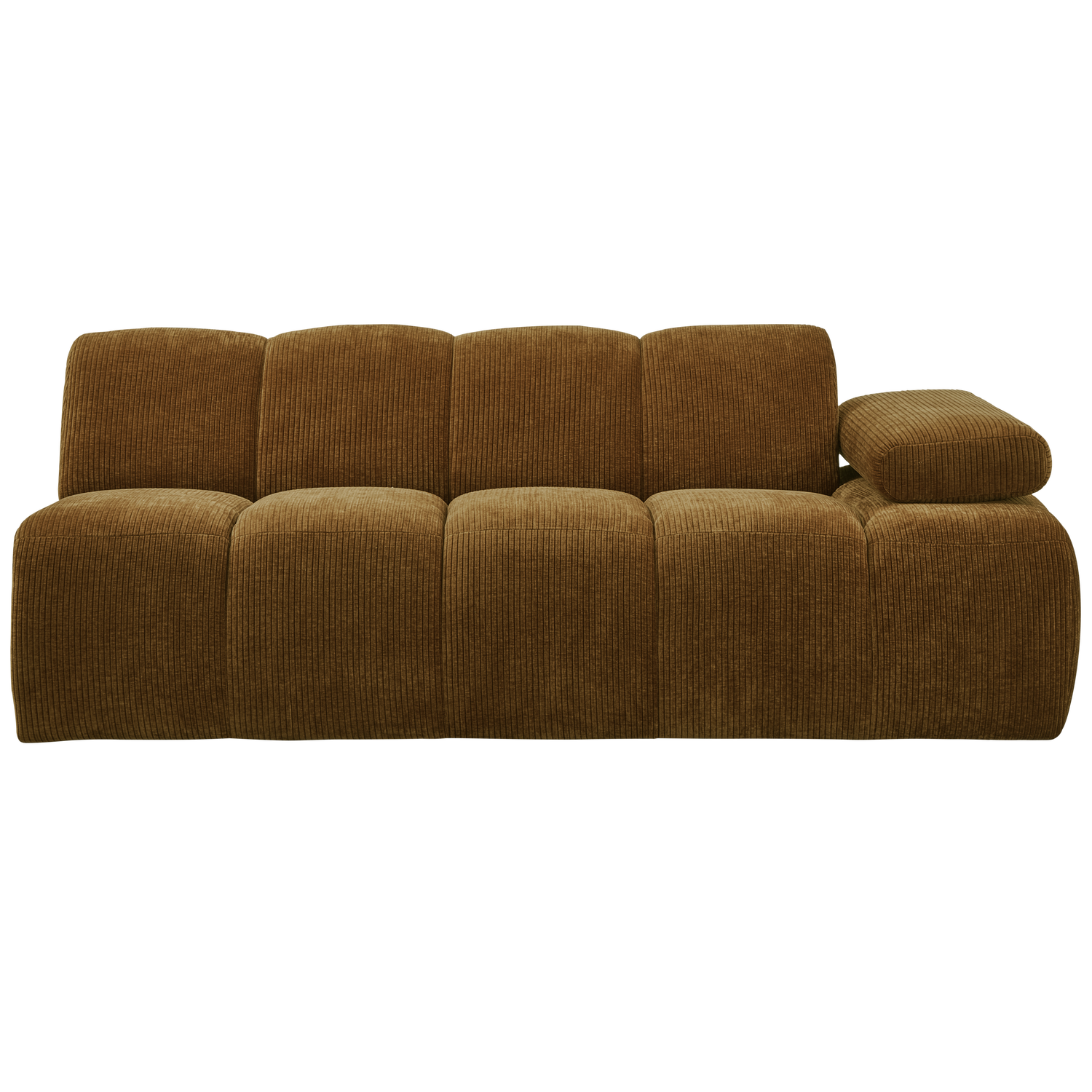 Woood | 2-Zits element Mojo arm rechts ribstof honinggeel