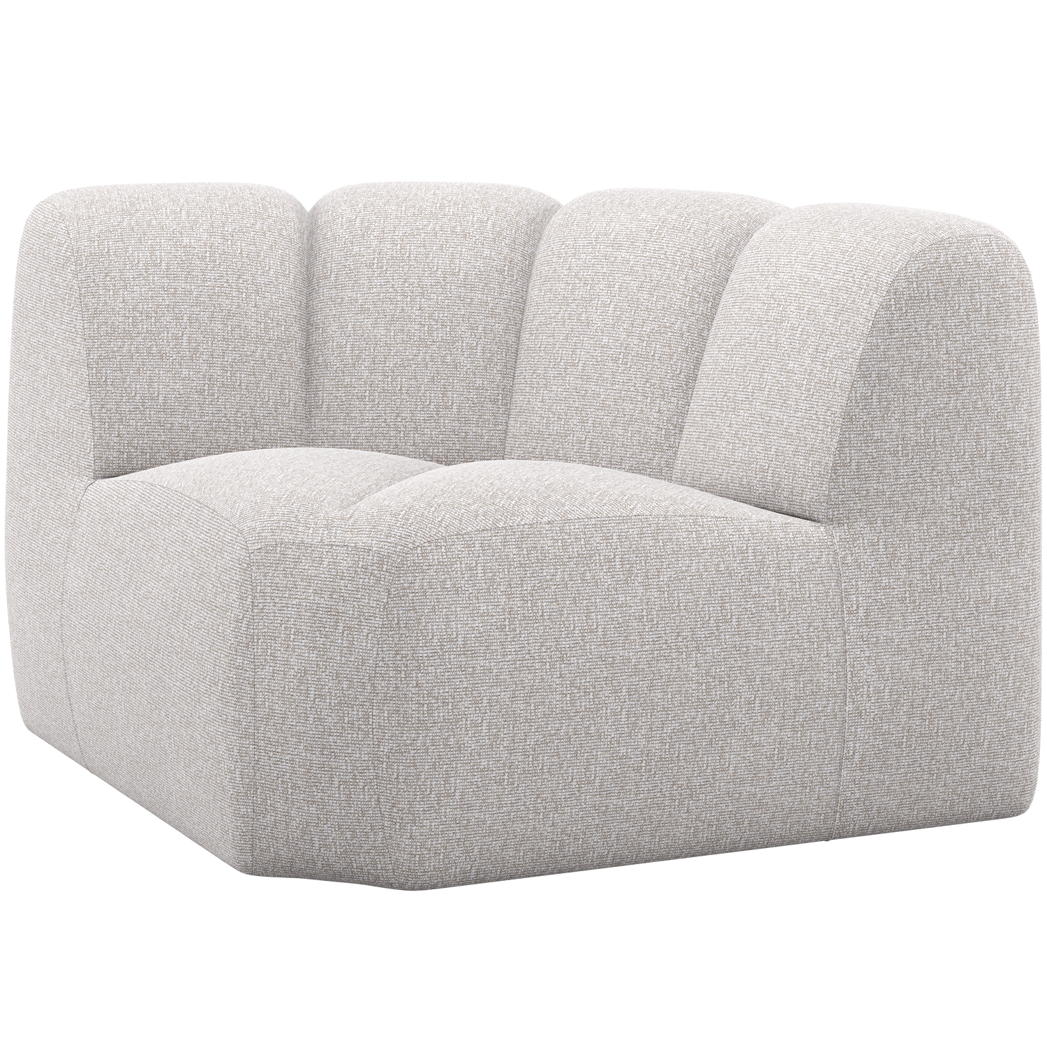 Woood | Hoekelement Mojo boucle ecru melange