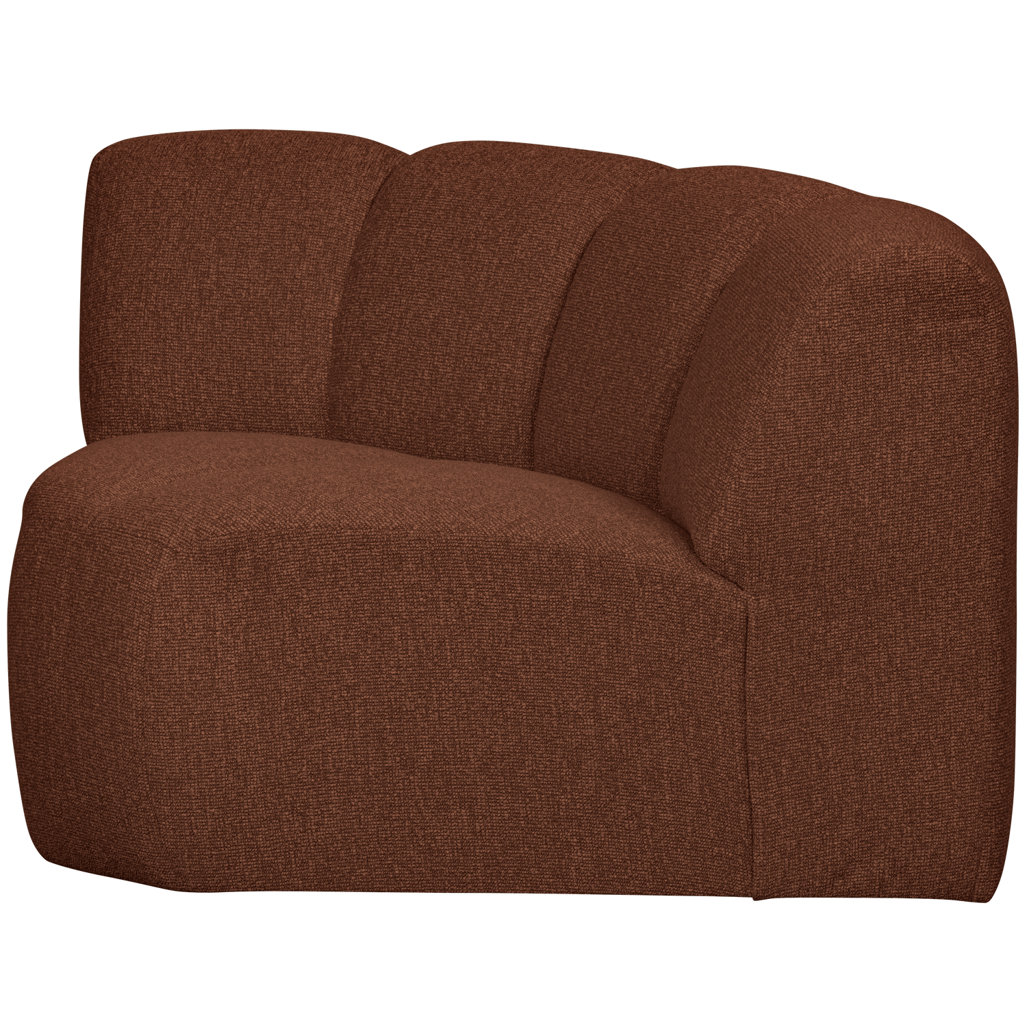 Woood | Hoekelement Mojo boucle roestbruin melange