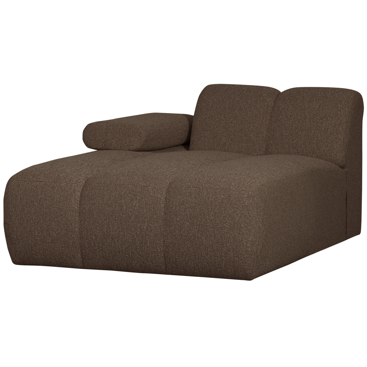 Woood | Chaise longue Mojo element links boucle bruin melange
