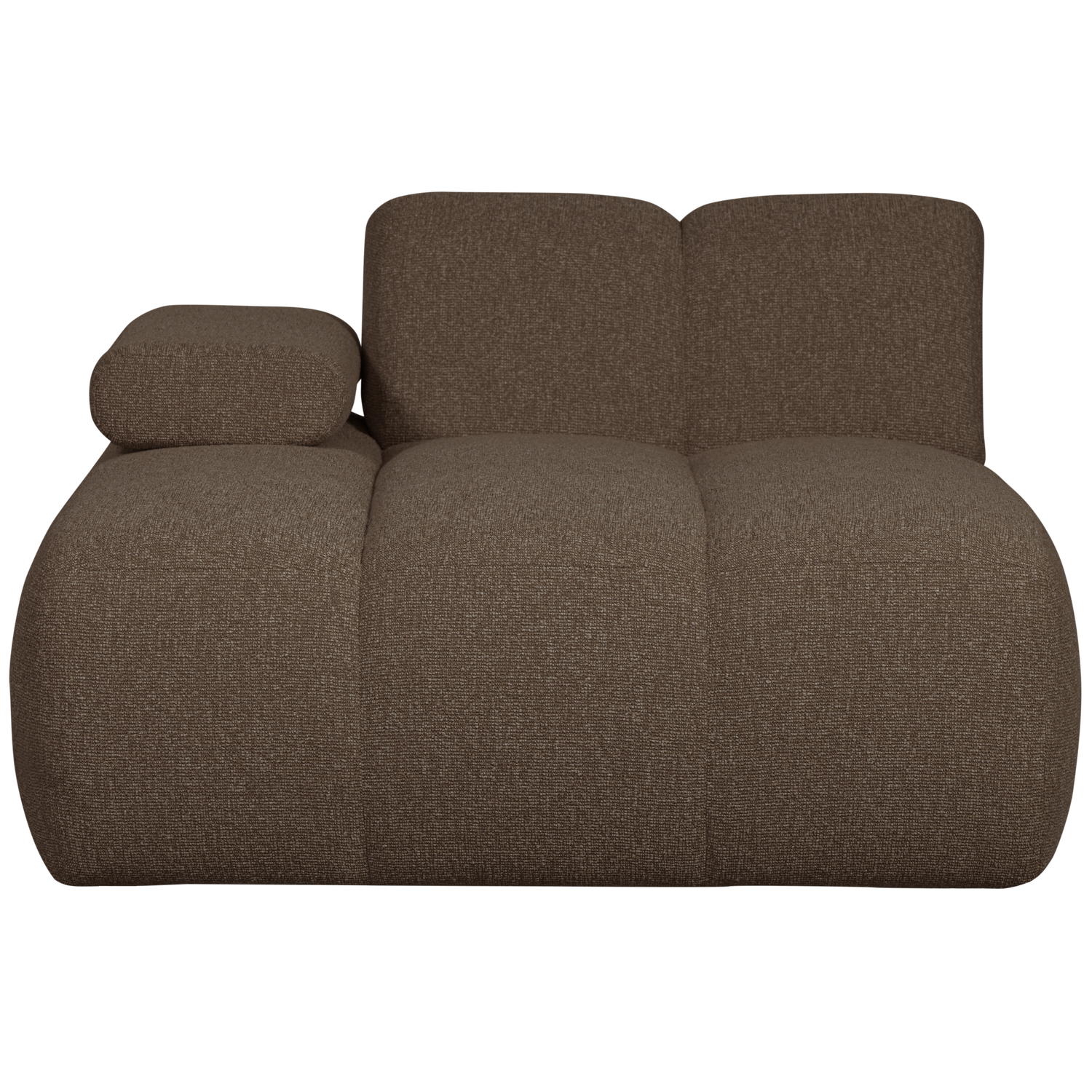 Woood | Chaise longue Mojo element links boucle bruin melange