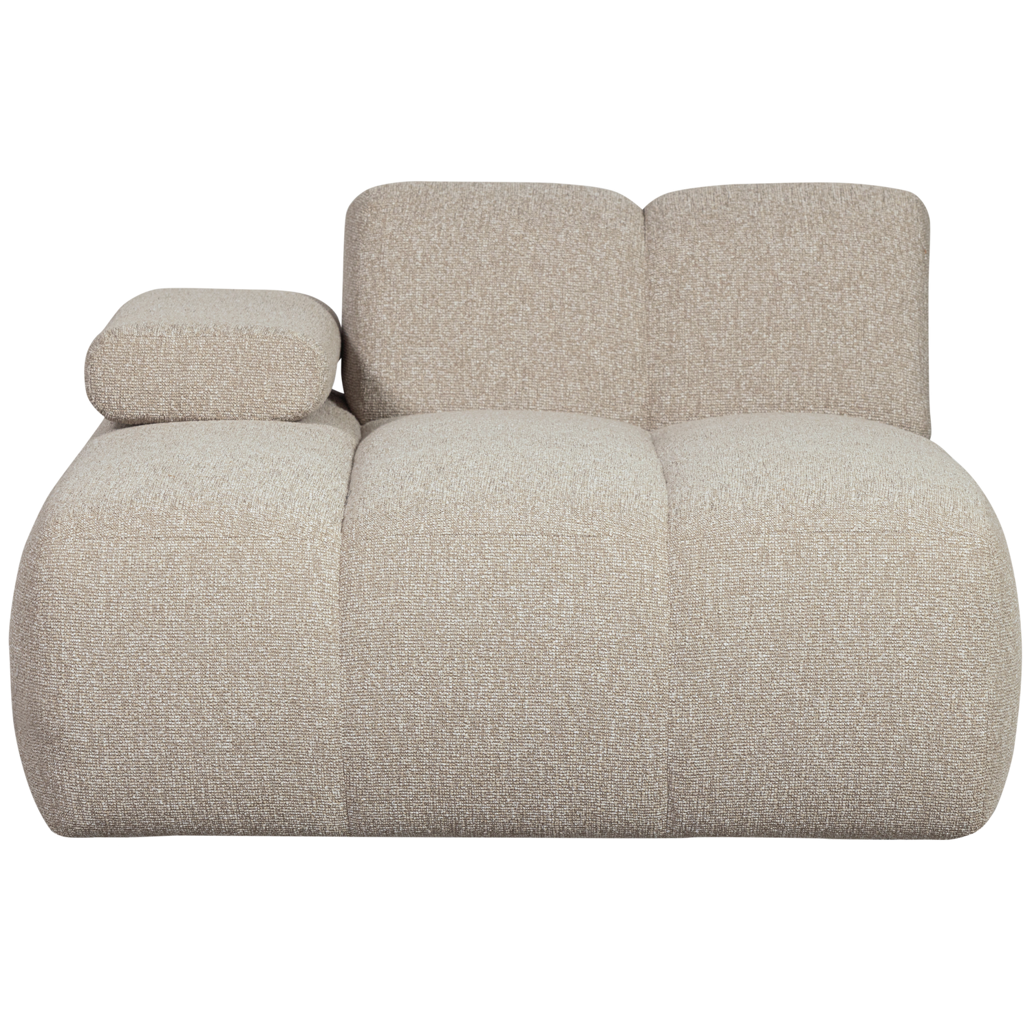 Woood | Mojo chaise longue element links boucle beige melange