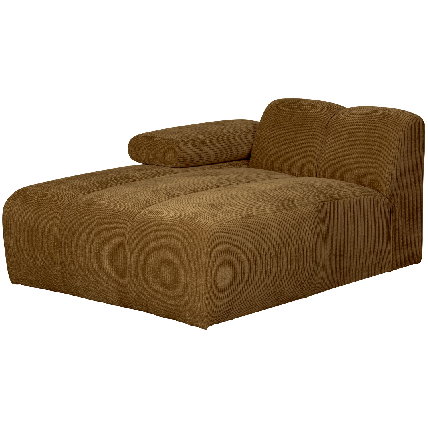 Woood | Chaise longue Mojo element links ribstof honinggeel