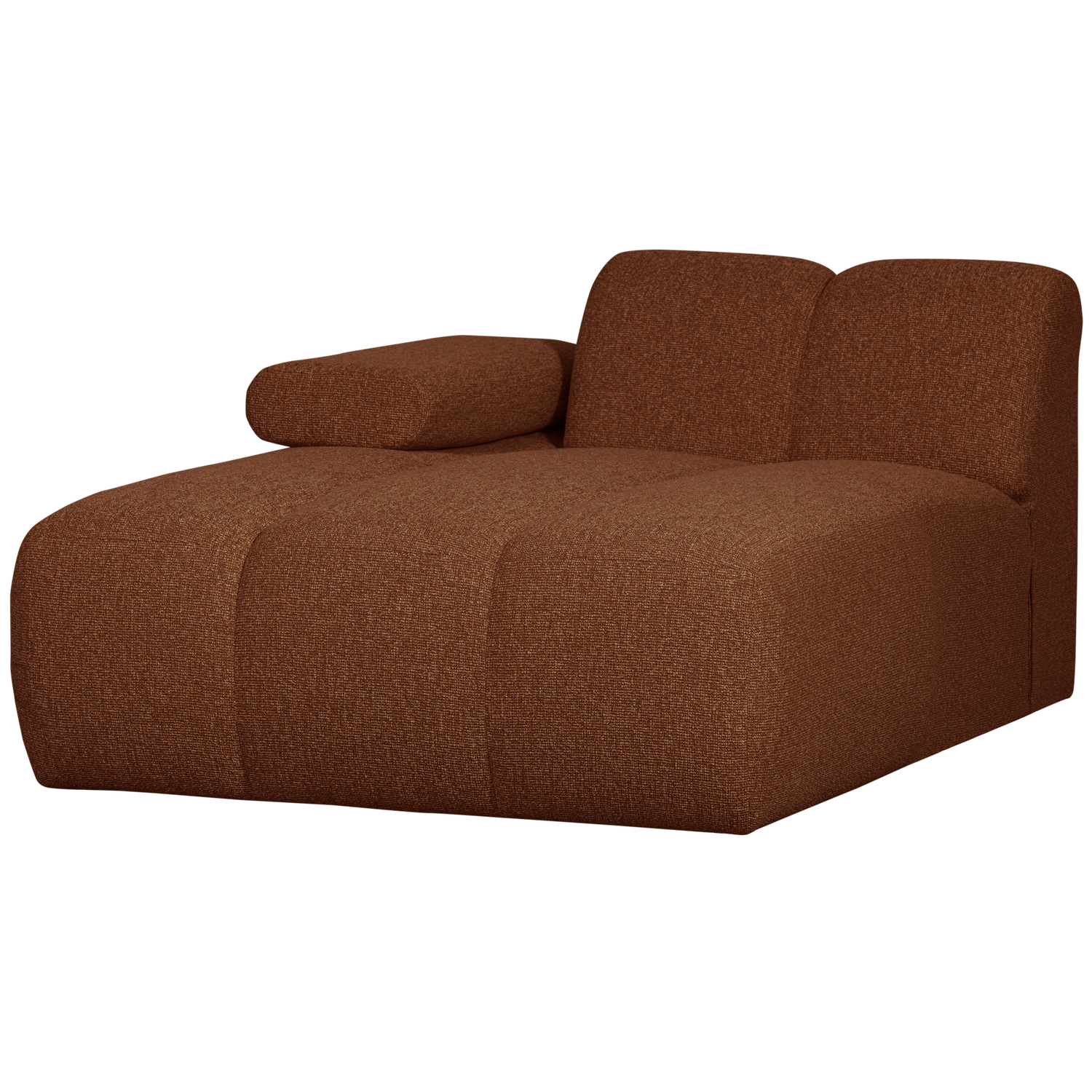 Woood | Chaise longue Mojo element links boucle roestbruin melange