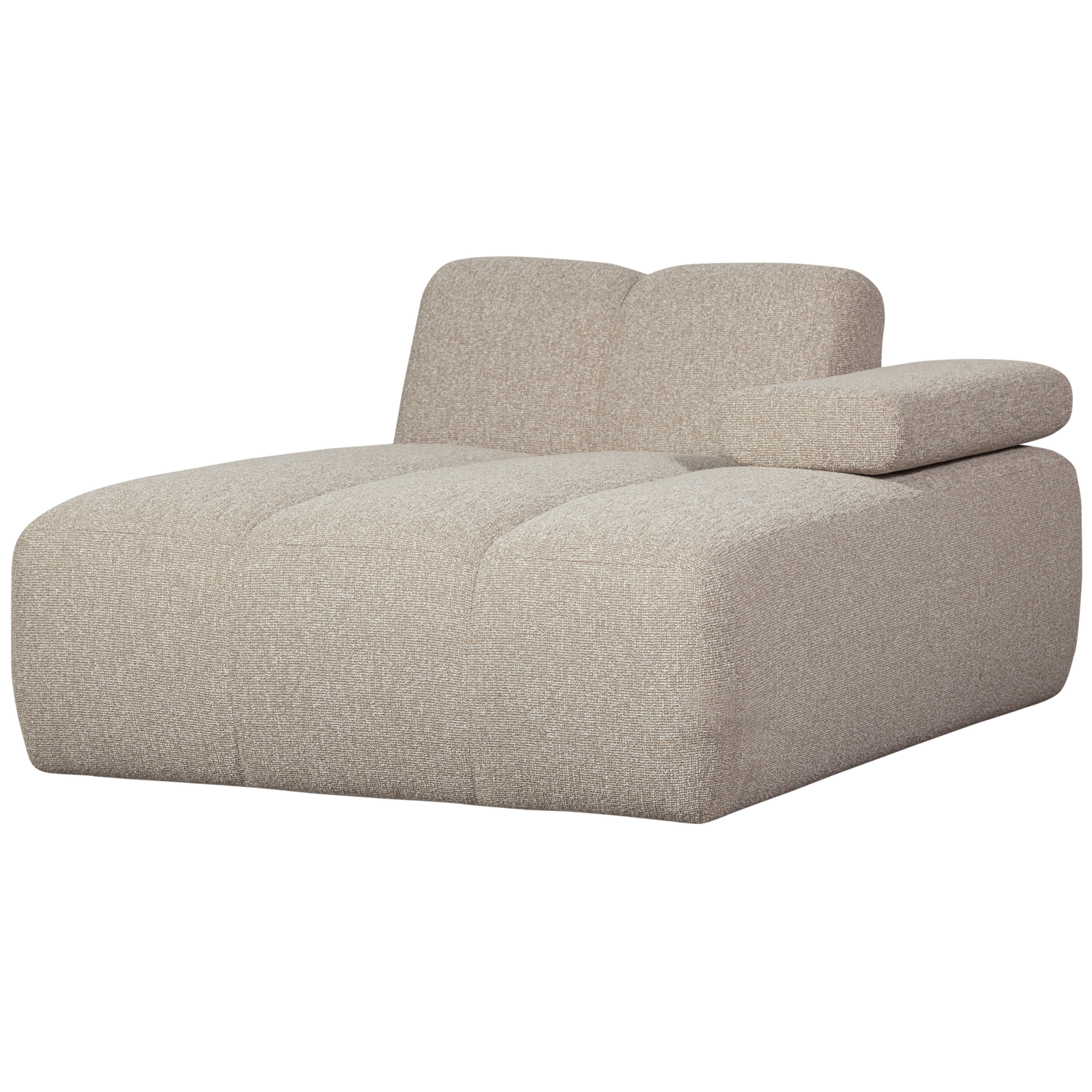 Woood | Chaise longue Mojo element  rechts boucle beige melange