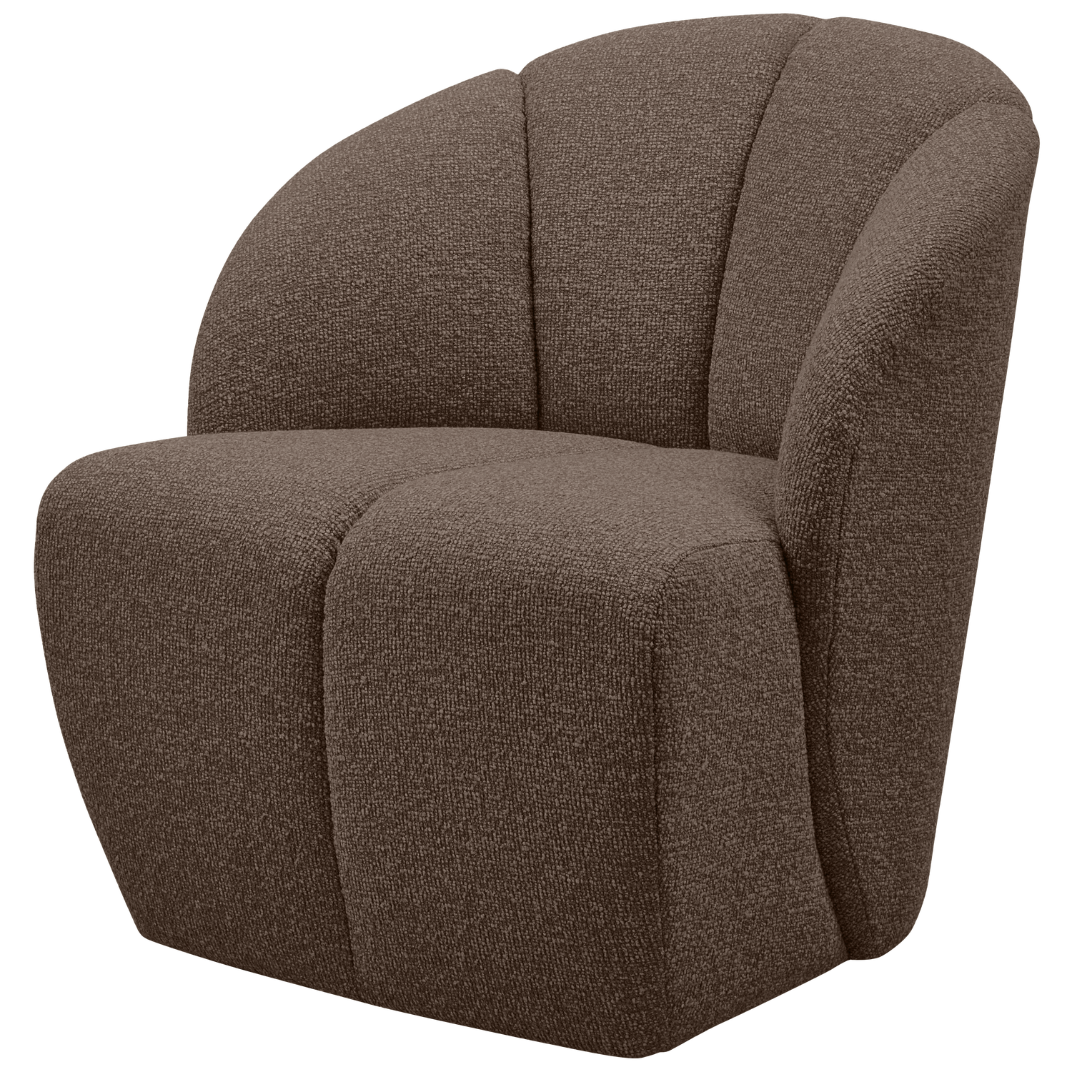 Woood | Mojo draaifauteuil boucle bruin melange