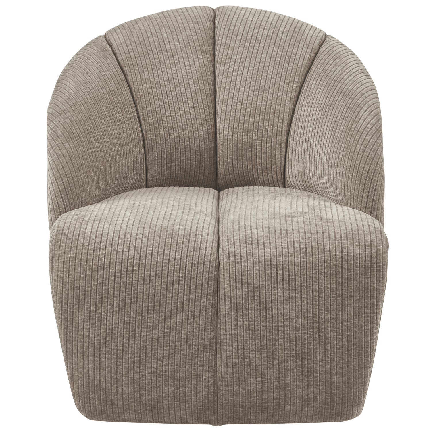 Woood | Draaifauteuil Mojo ribstof donkerzand