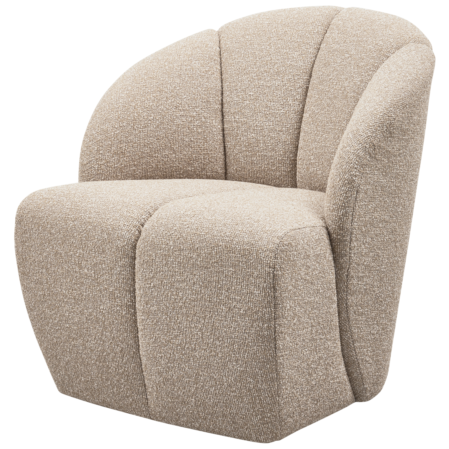 Woood | Draaifauteuil Mojo boucle beige melange