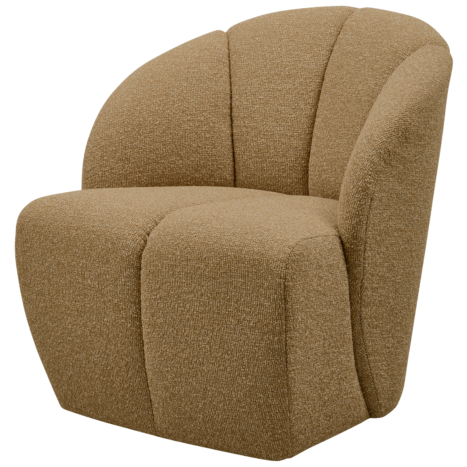 Woood | Draaifauteuil Mojo boucle geel/bruin melange