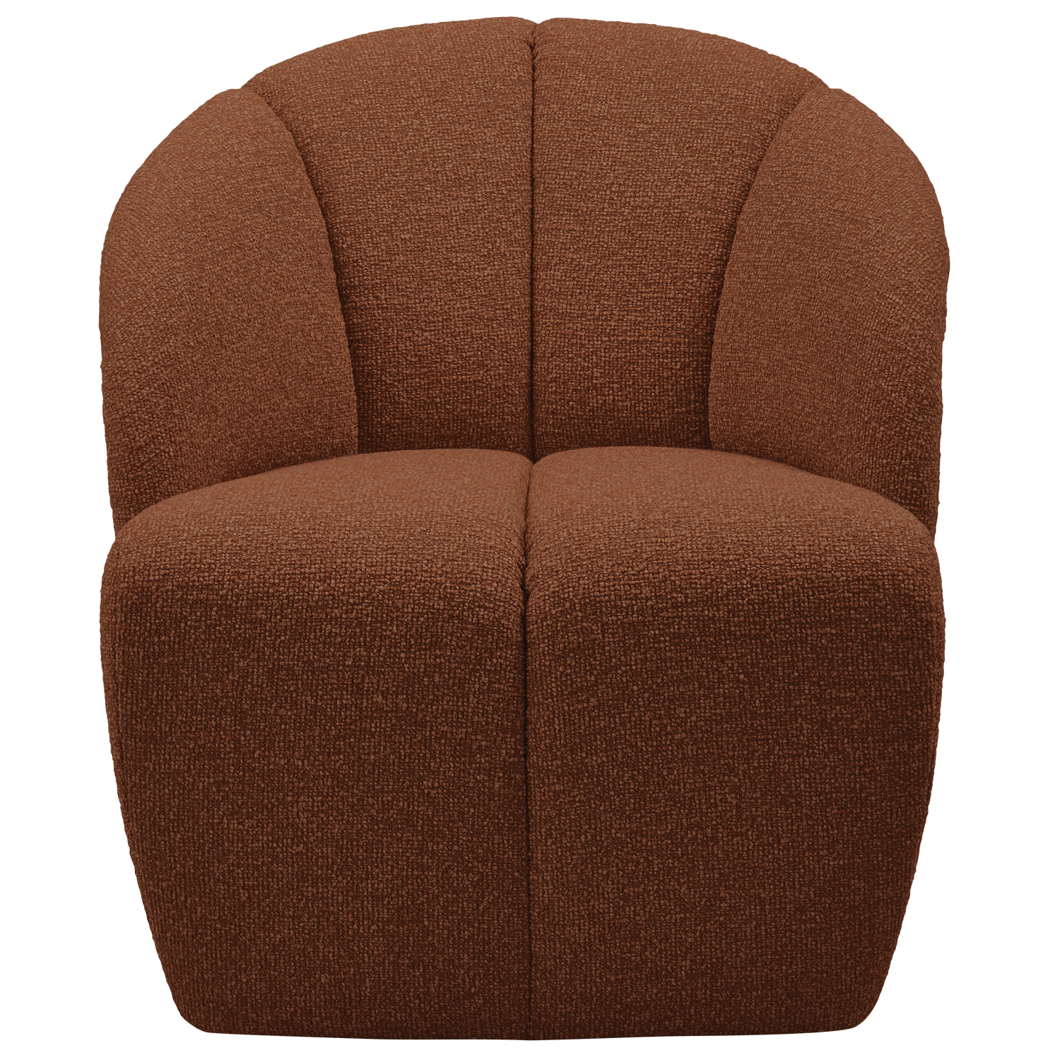Woood | Draaifauteuil Mojo boucle roestbruin melange