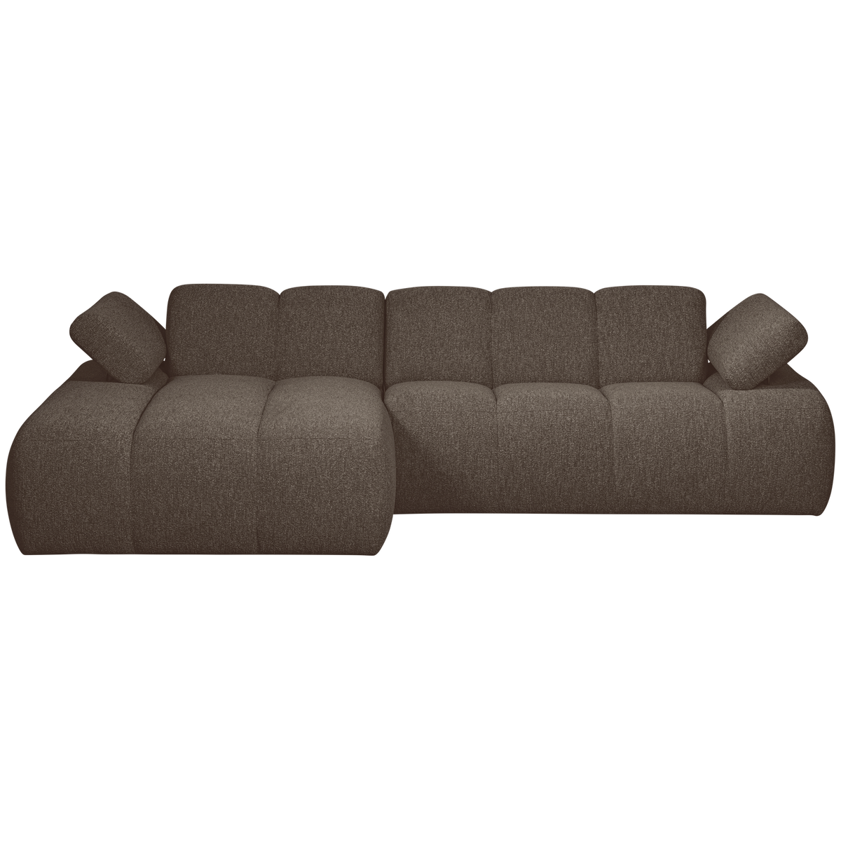 Woood | Chaise longue Mojo links boucle bruin melange