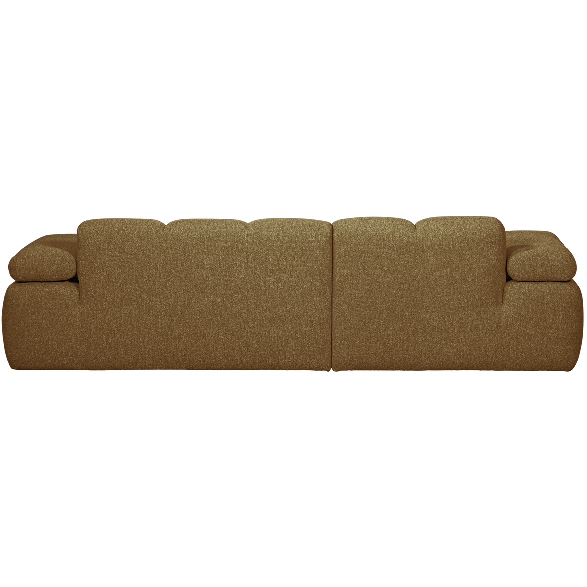 Woood | Chaise longue Mojo links boucle geel/bruin melange