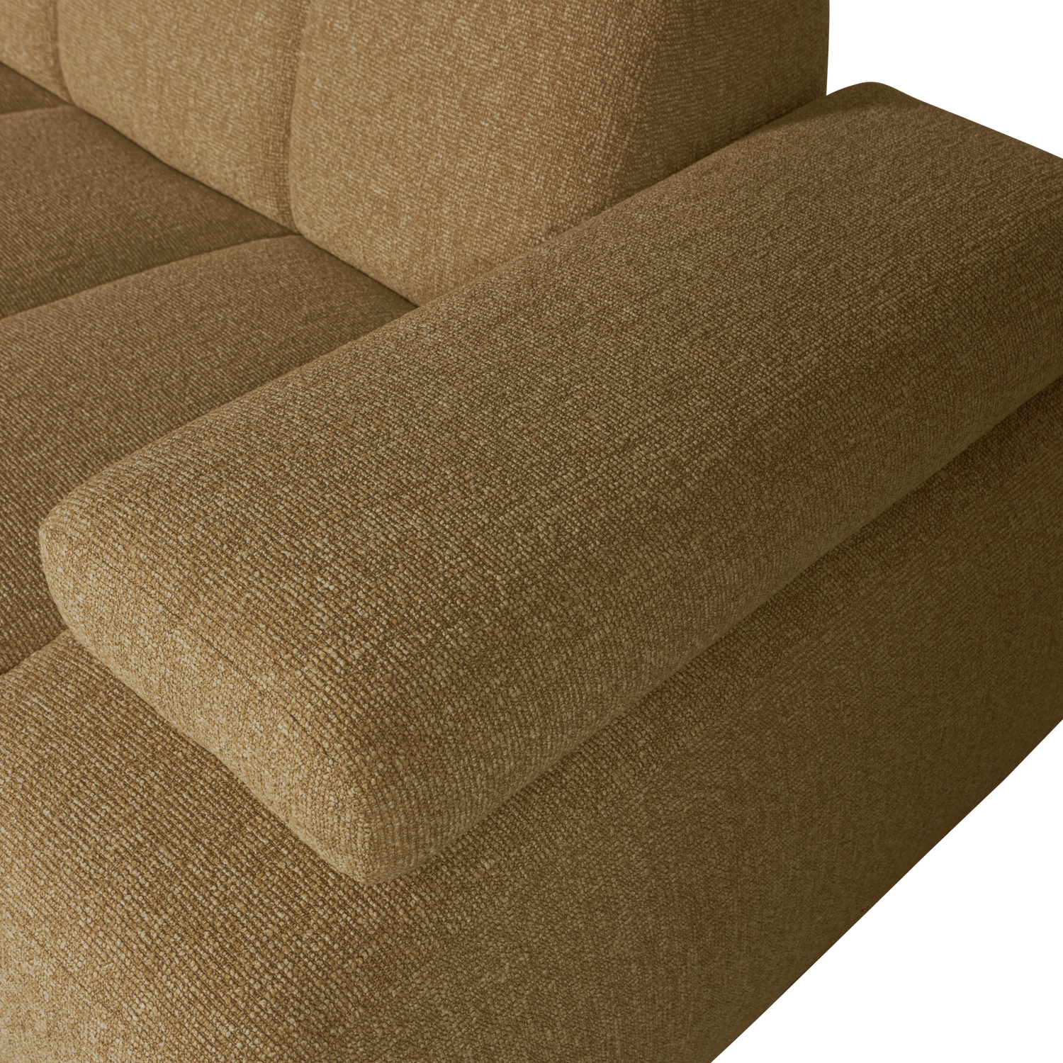 Woood | Chaise longue Mojo links boucle geel/bruin melange