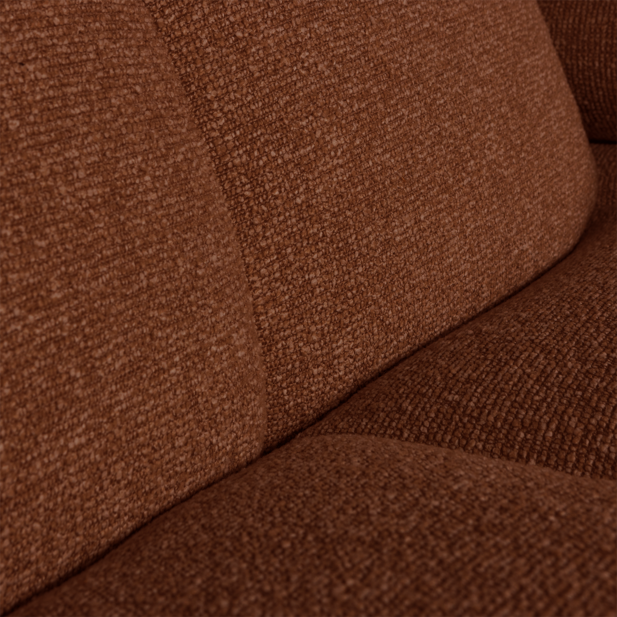 Woood | Chaise longue Mojo links boucle roestbruin melange