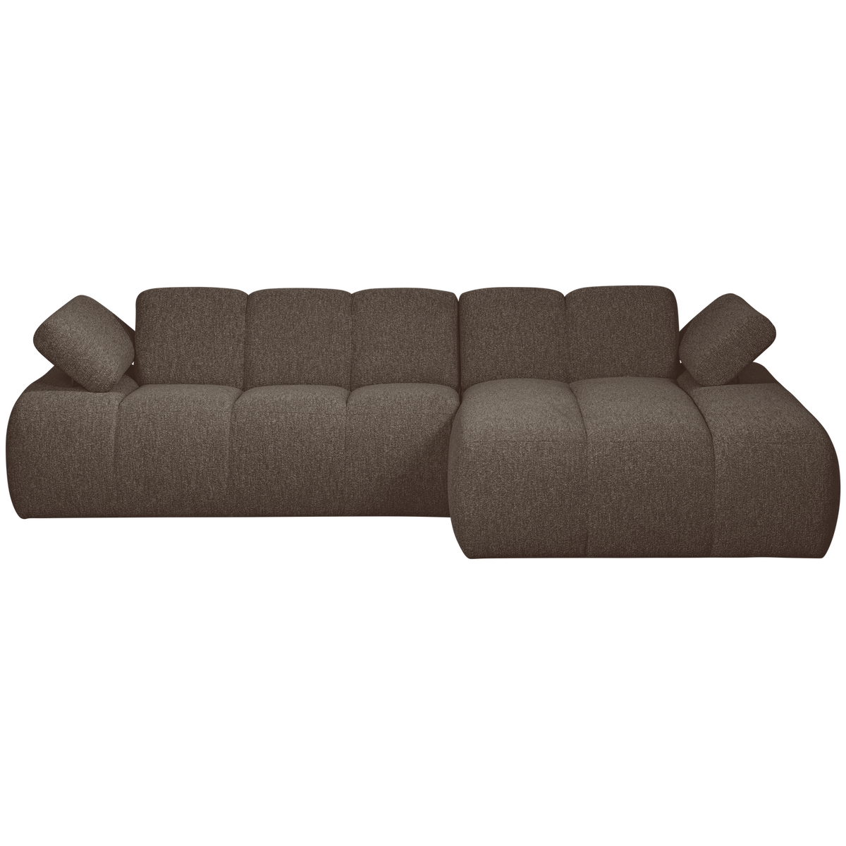 Woood | Chaise longue Mojo rechts boucle bruin melange