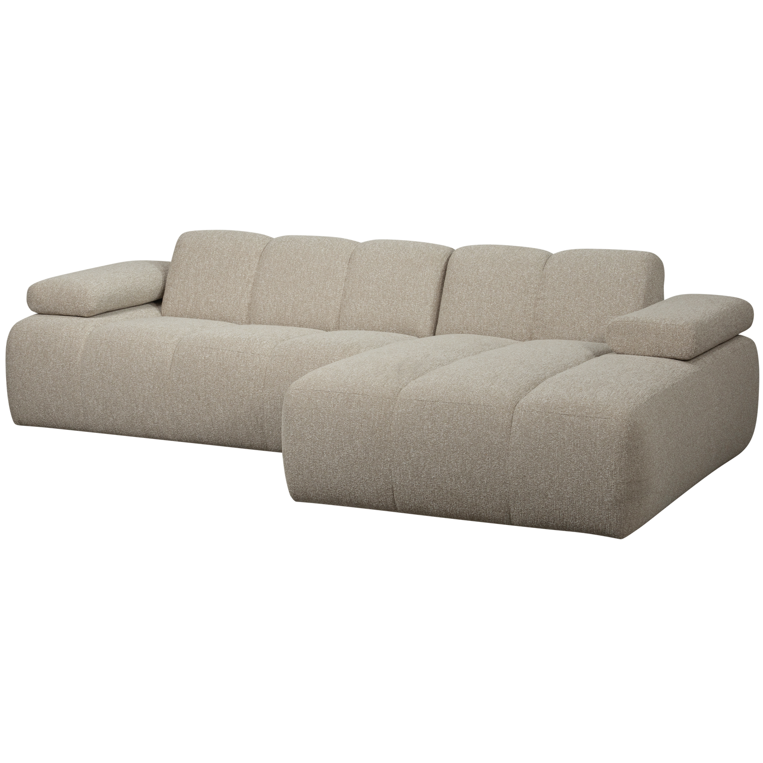 Woood | Mojo chaise longue bank rechts boucle beige melange