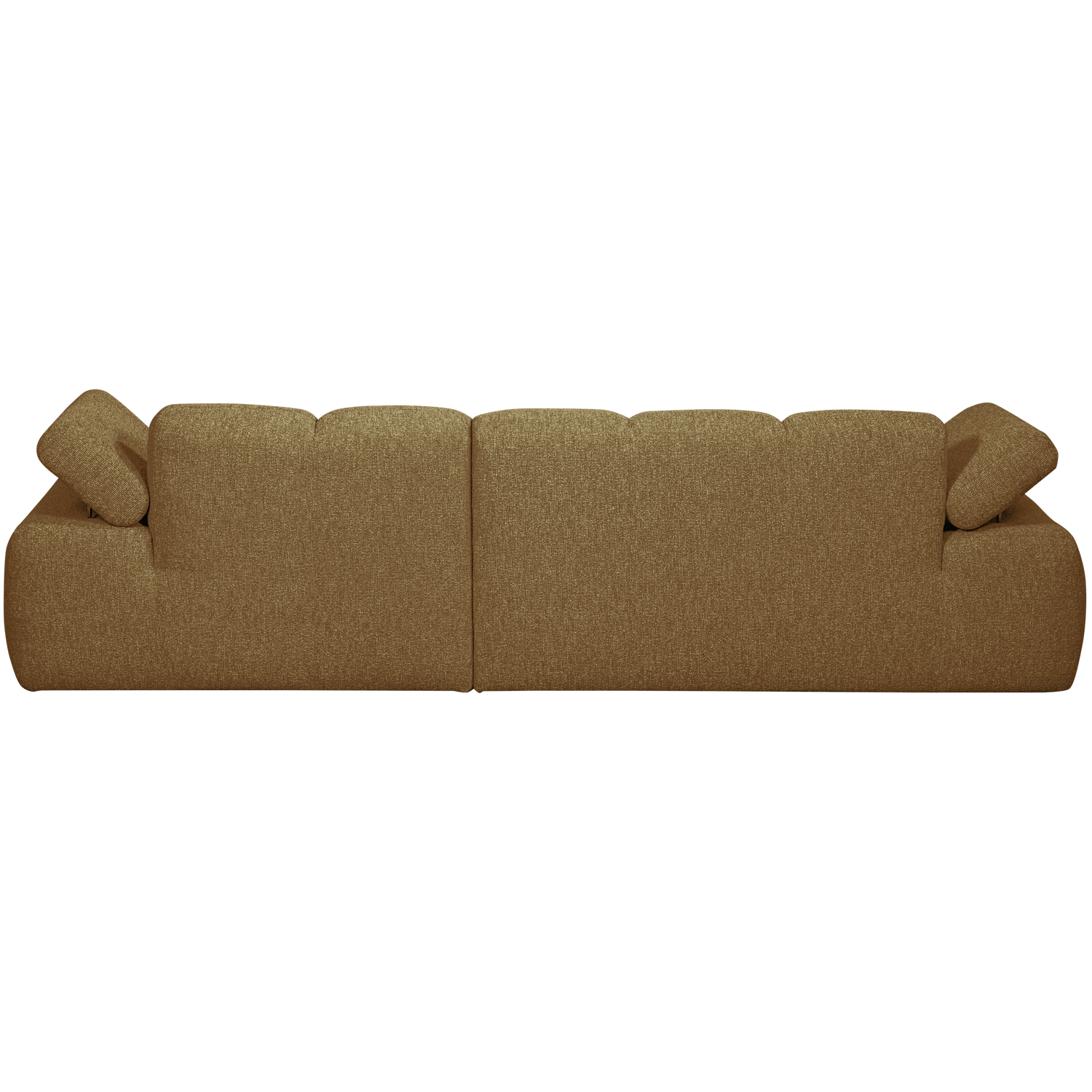 Woood | Chaise longue Mojo rechts boucle geel/bruin melange