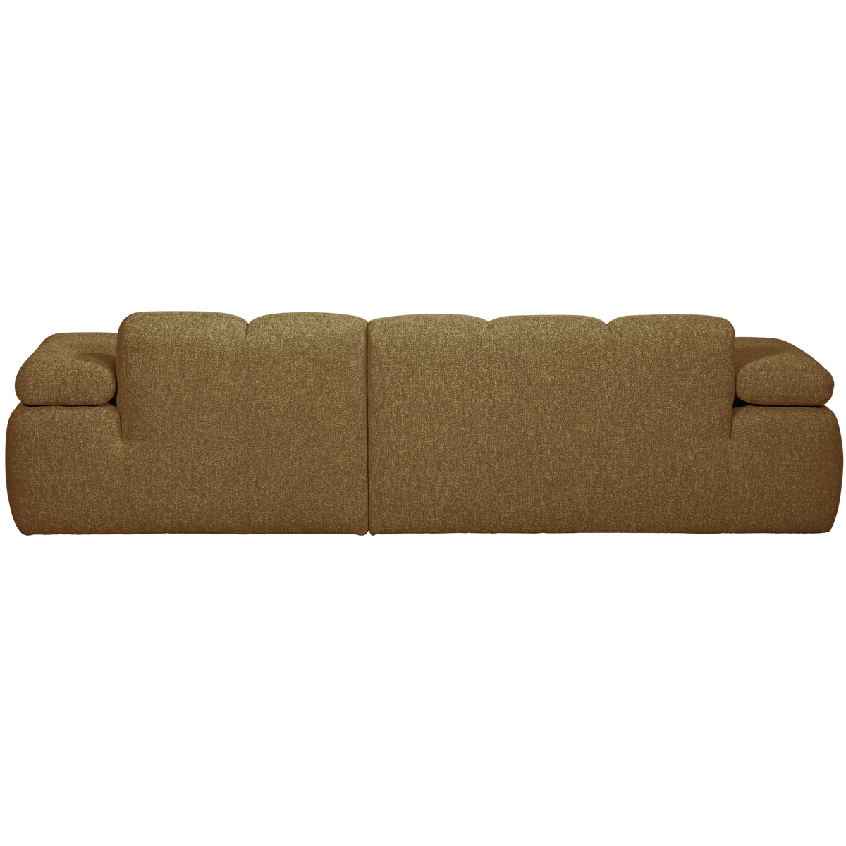 Woood | Chaise longue Mojo rechts boucle geel/bruin melange