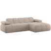 Woood | Chaise longue Mojo rechts wollig donkerzand