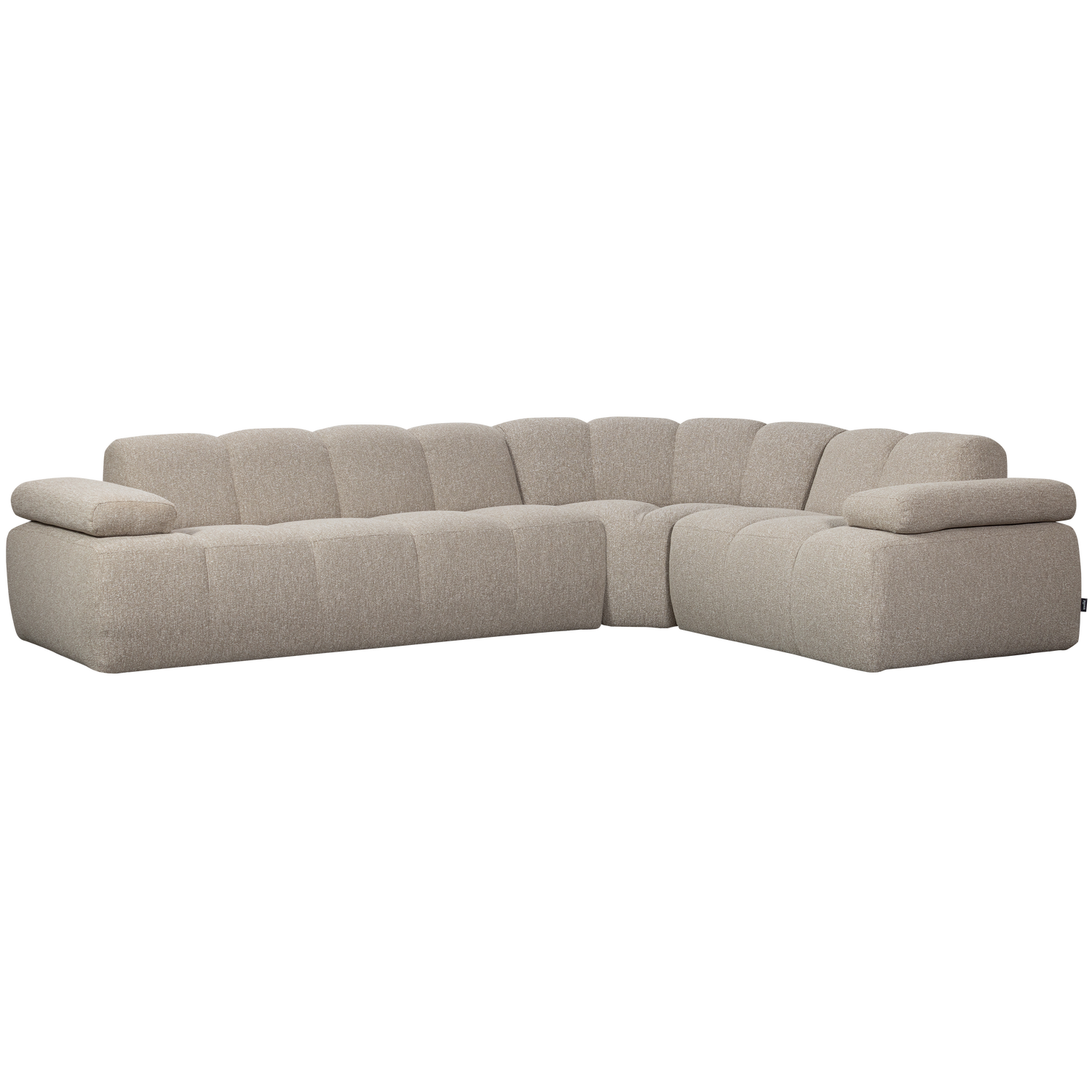 Woood | Mojo hoekbank rechts boucle beige melange