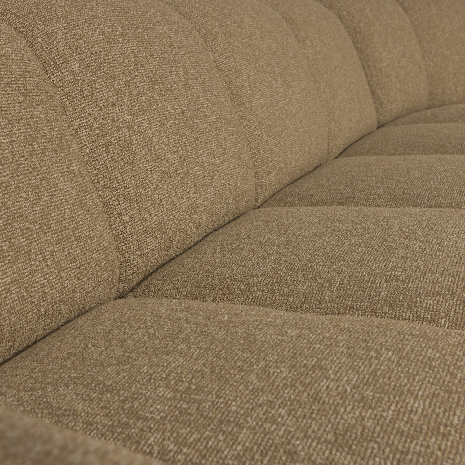 Woood | Hoekbank Mojo rechts boucle geel/bruin melange