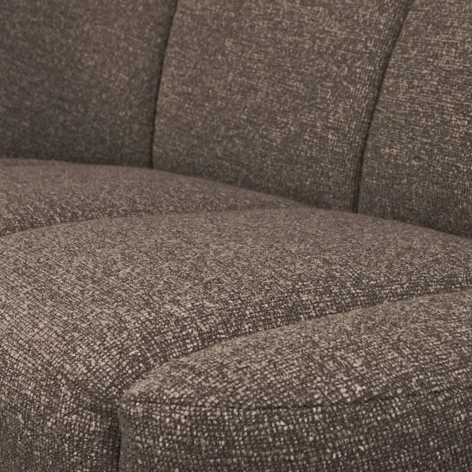 Woood | 2-Zits bankje Mojo links boucle bruin melange