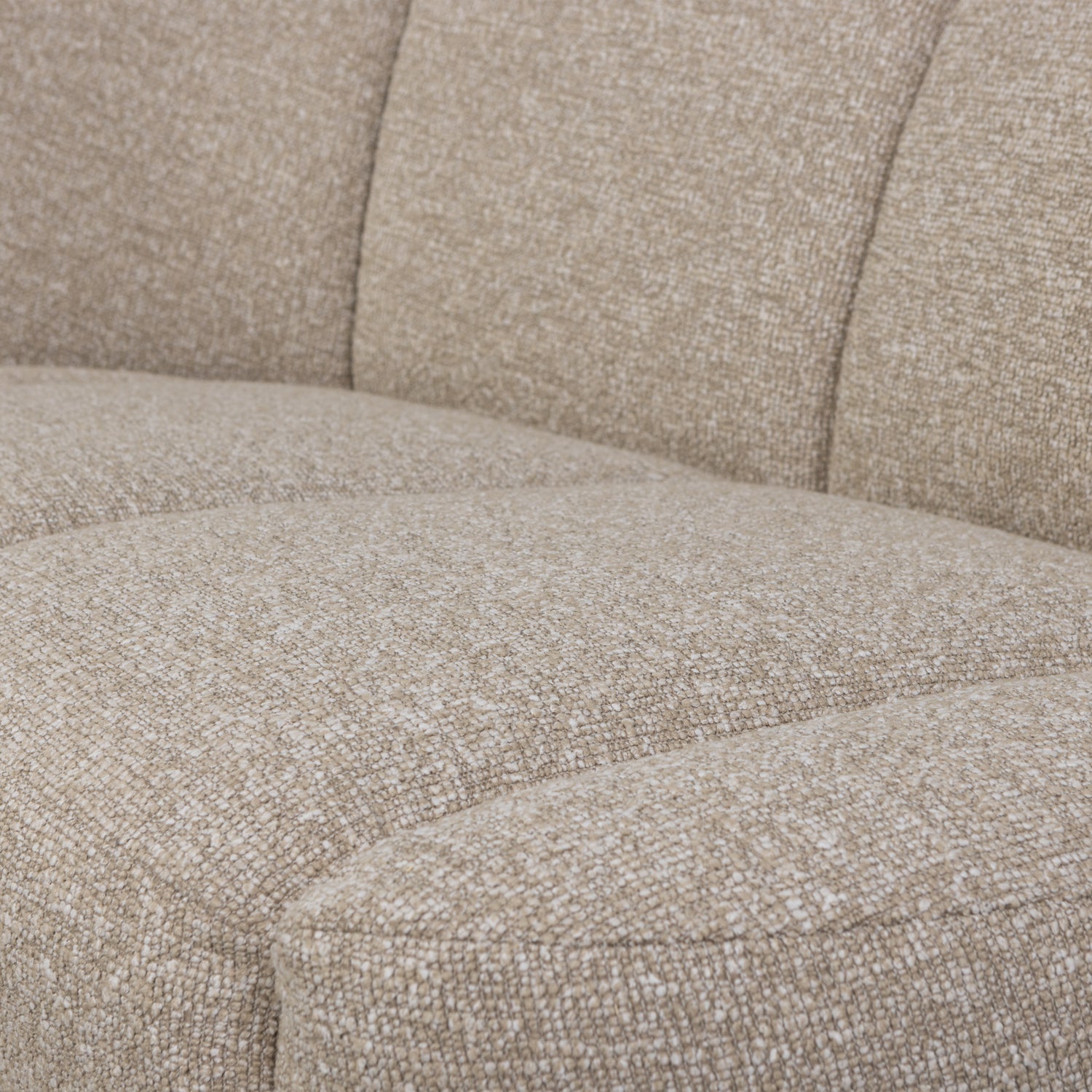 Woood | 2-Zits bankje Mojo links boucle beige melange