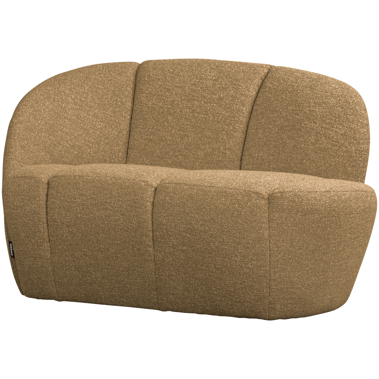 Woood | 2-Zits bankje Mojo links boucle geel/bruin melange