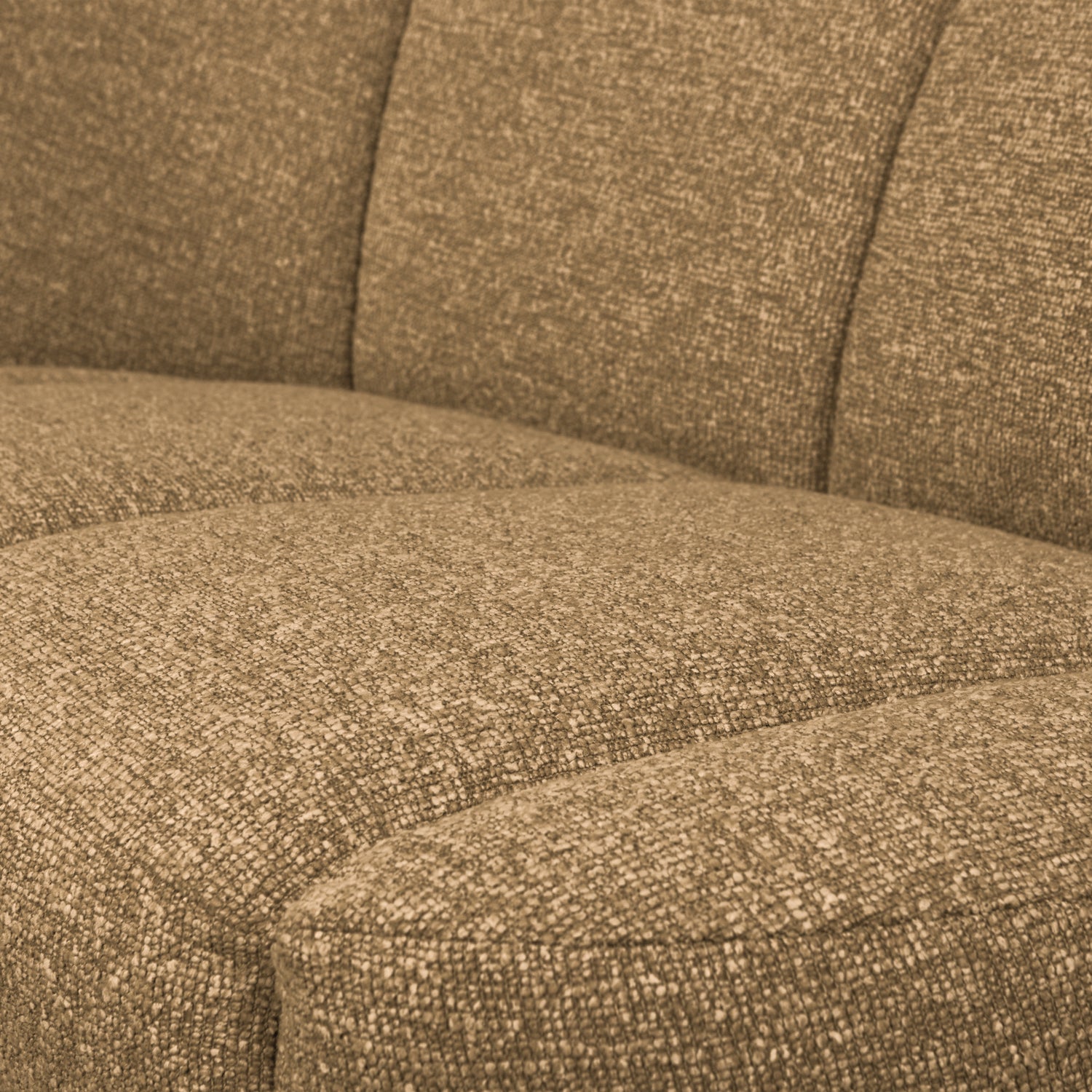 Woood | 2-Zits bankje Mojo links boucle geel/bruin melange