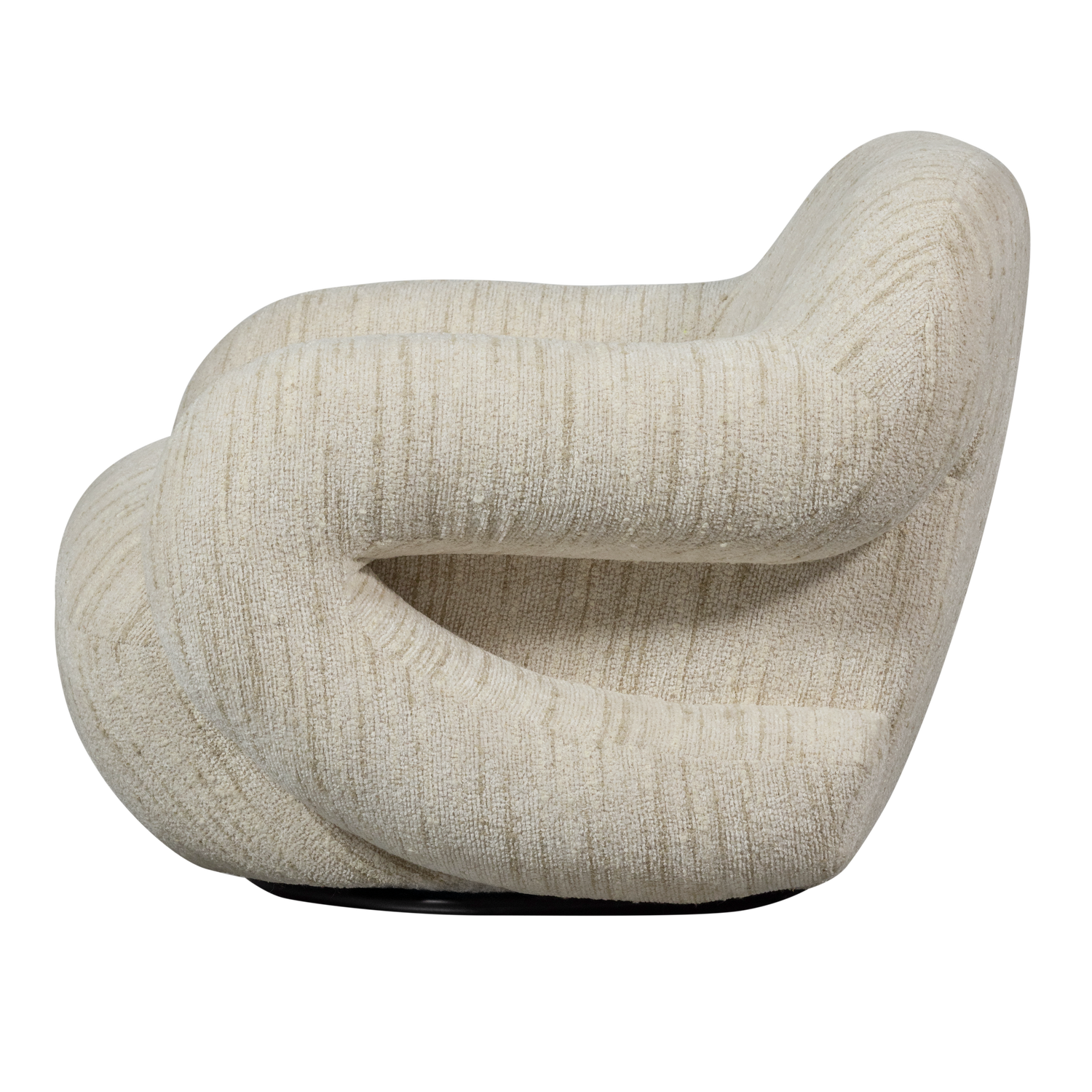 Woood | Fauteuil Folke chenille naturel melange