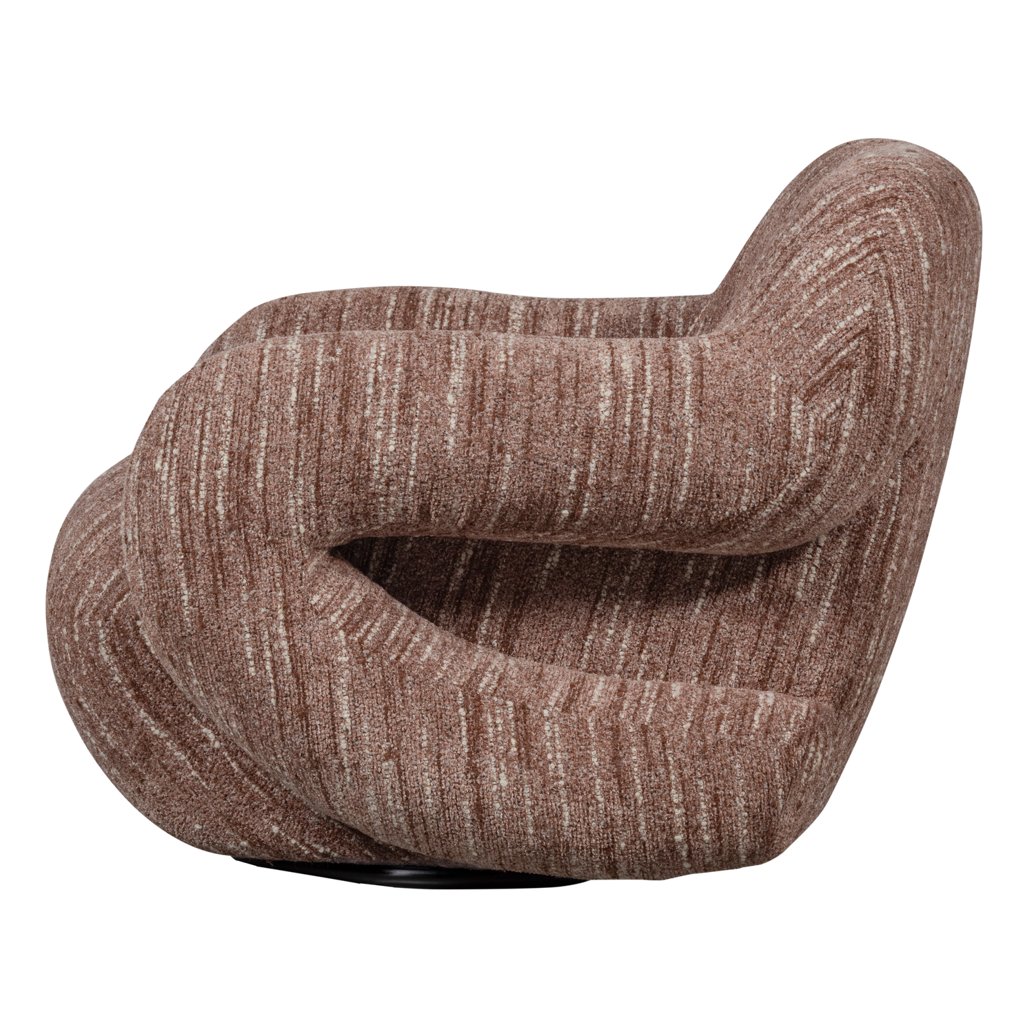 Woood | Fauteuil Folke chenille oudroze melange