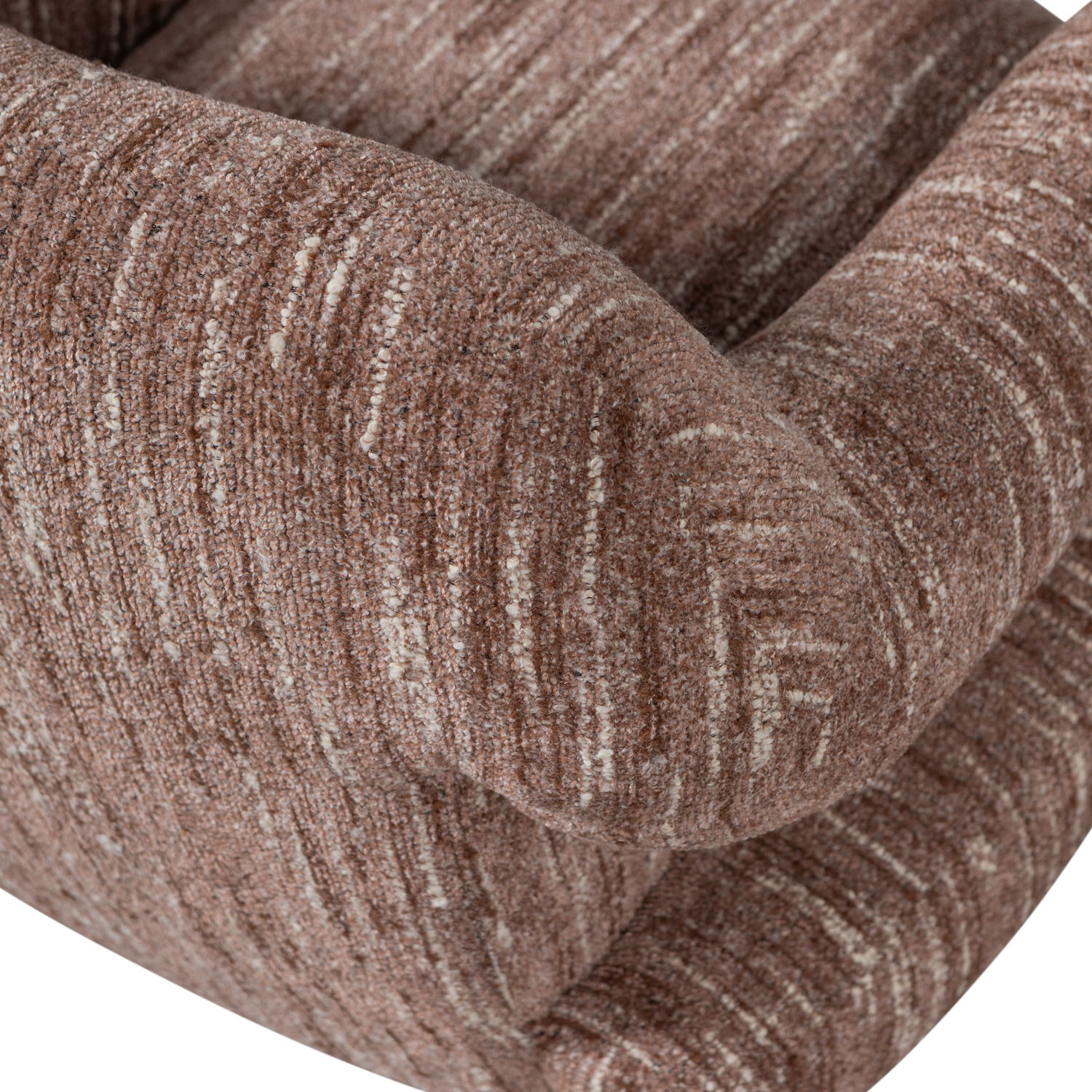 Woood | Fauteuil Folke chenille oudroze melange