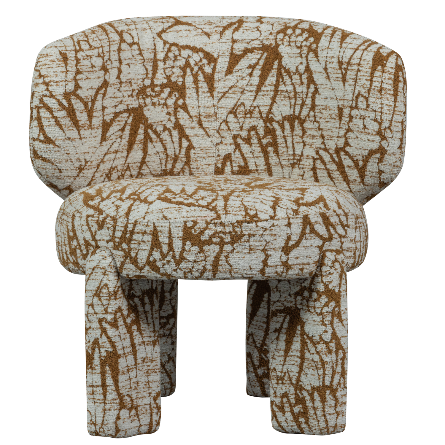 Woood | Fauteuil Upke met dessin naturel/bruin