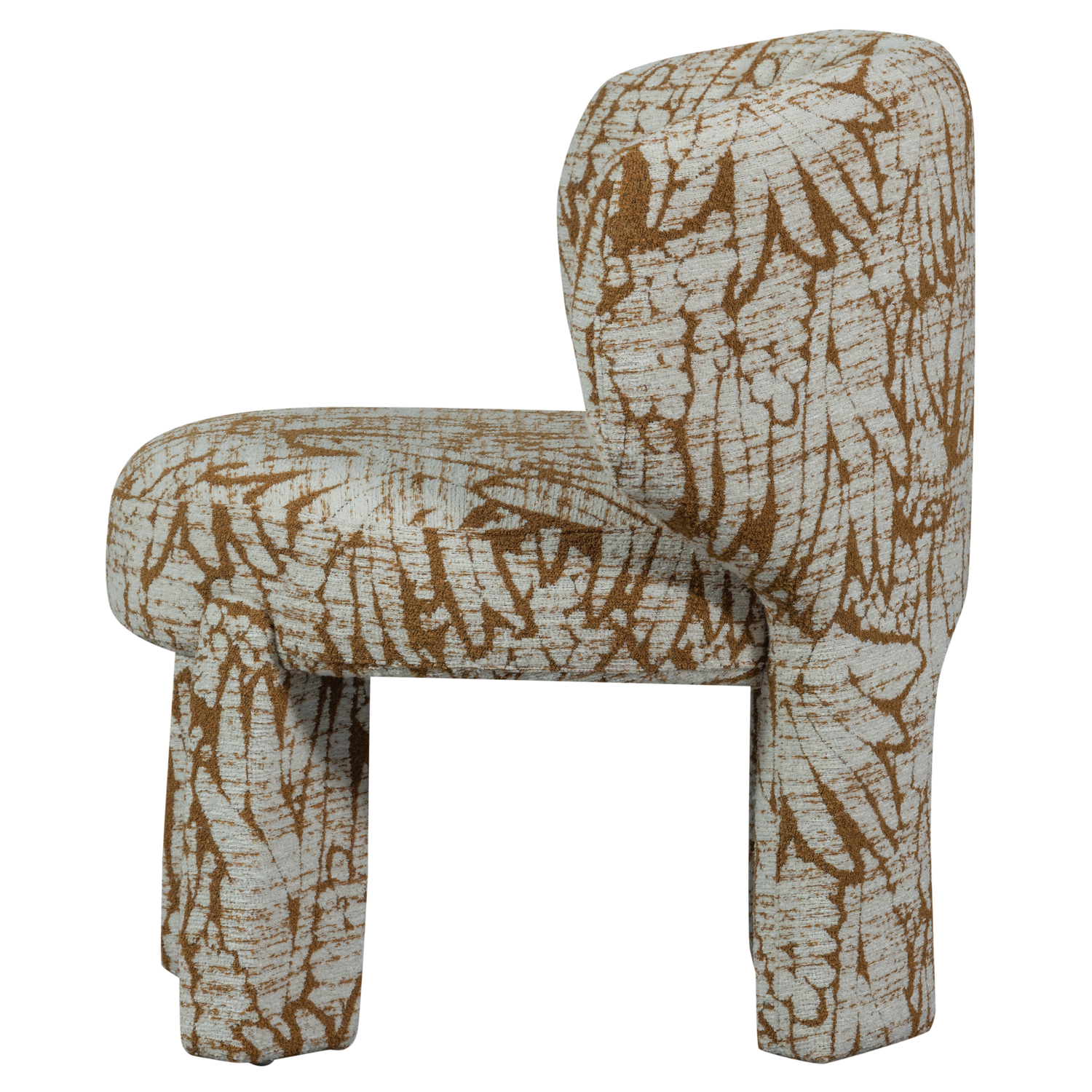 Woood | Fauteuil Upke met dessin naturel/bruin