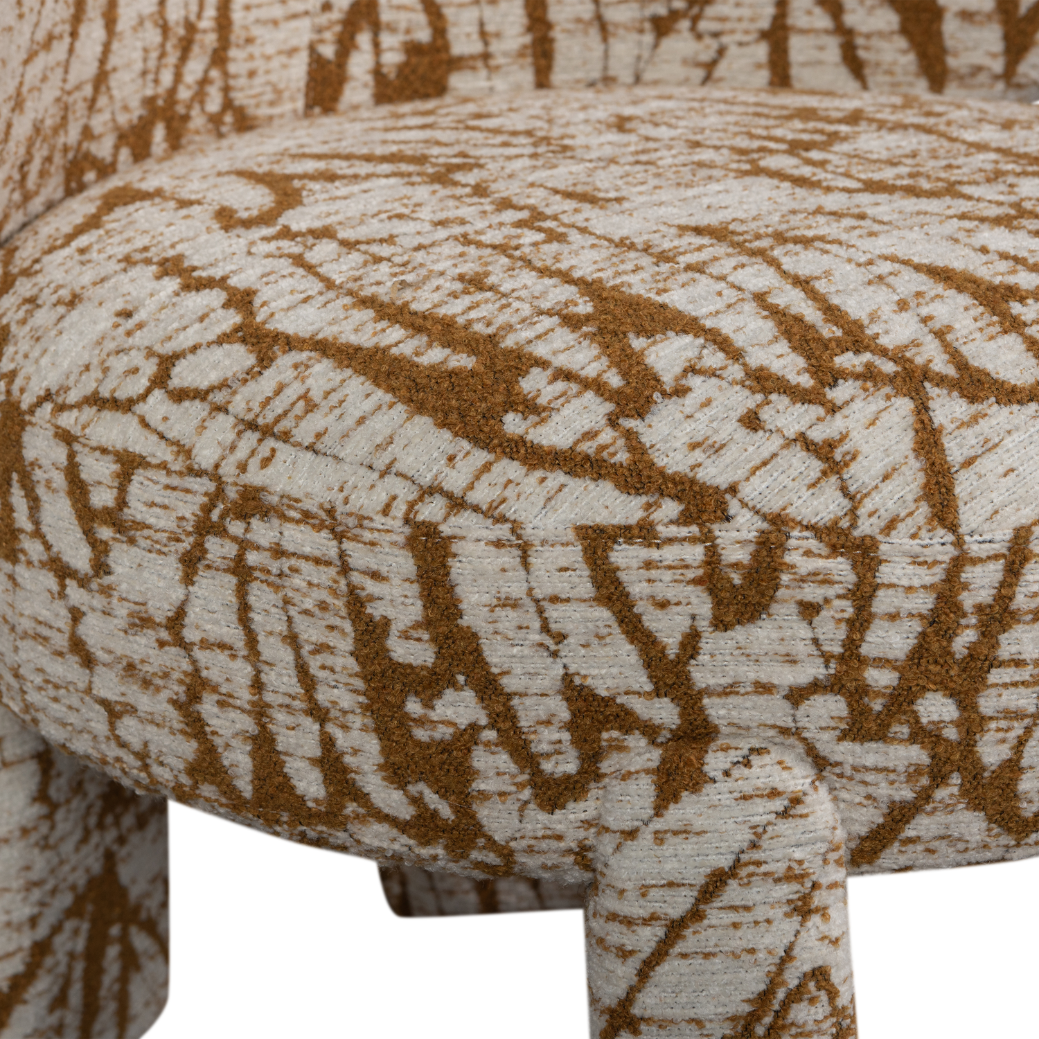 Woood | Fauteuil Upke met dessin naturel/bruin