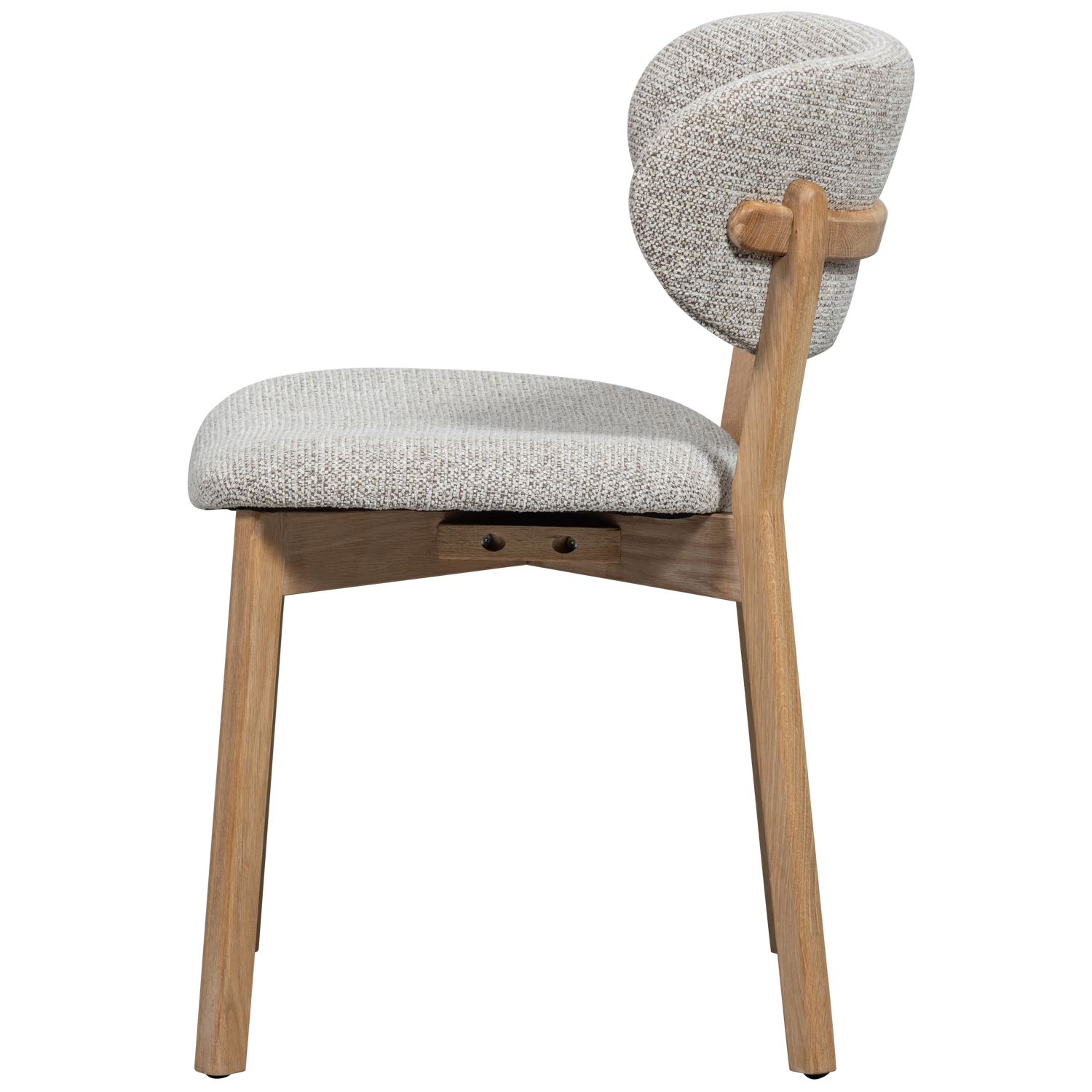 Woood | Eetkamerstoel Udar naturel met houten frame naturel