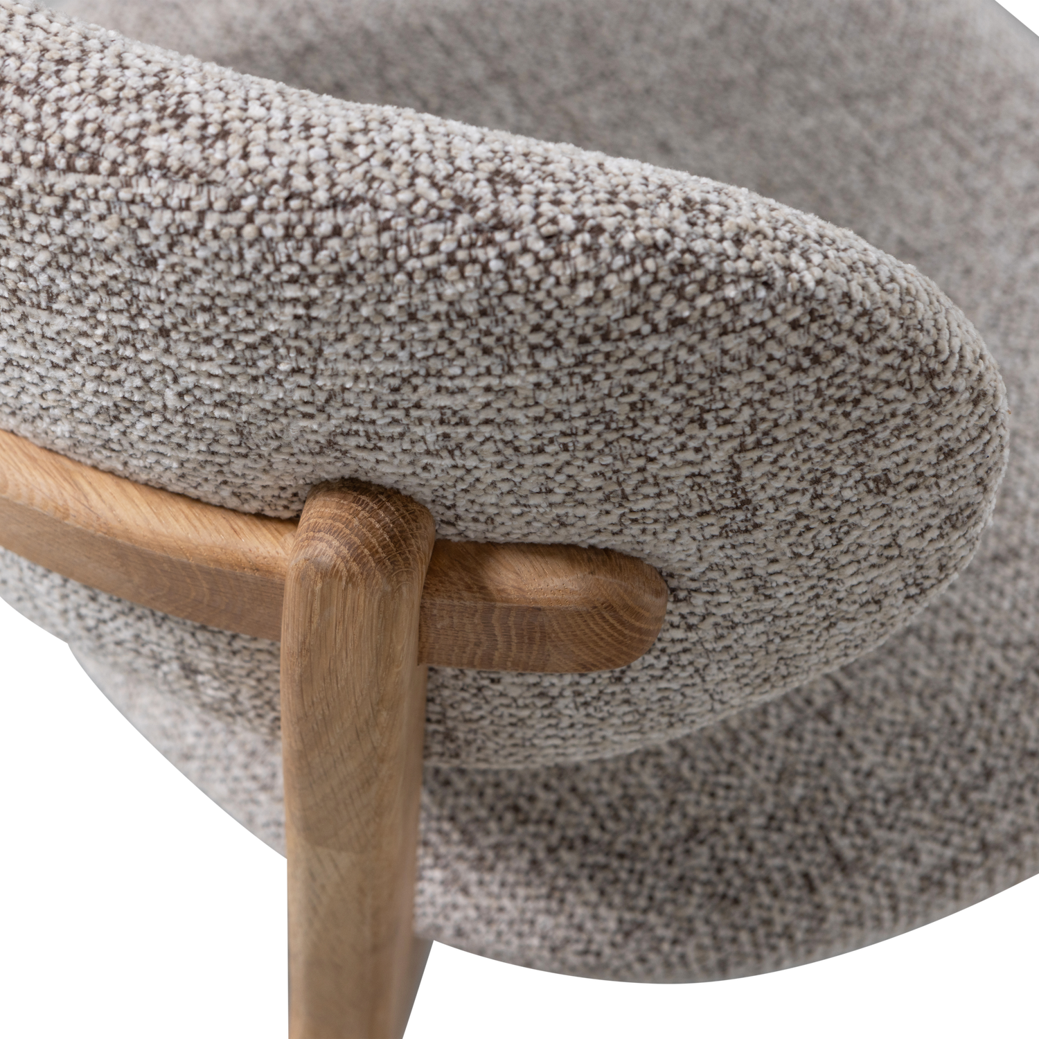 Woood | Eetkamerstoel Udar naturel met houten frame naturel