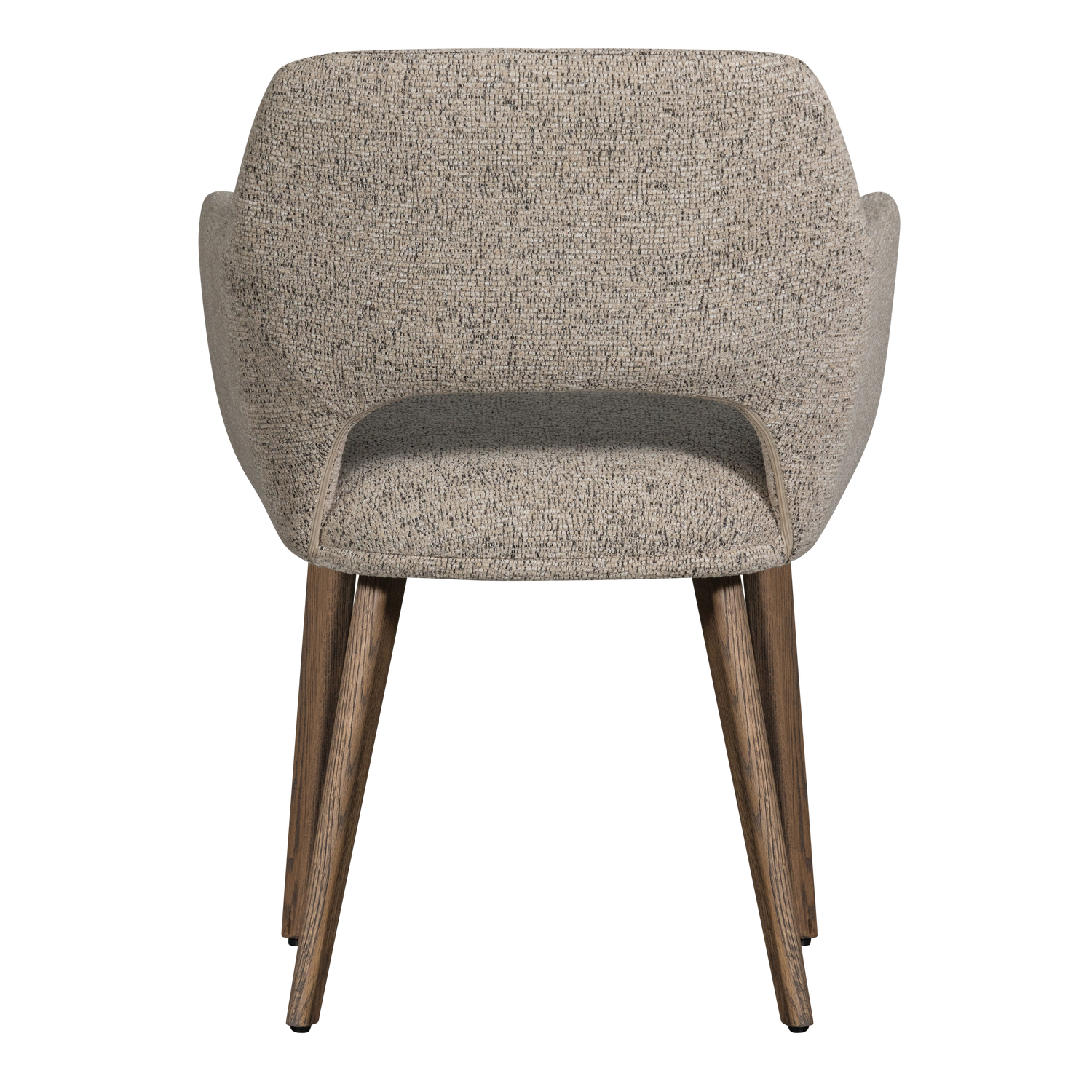 Woood | Eetkamerstoel Murat naturel met houten poot bruin