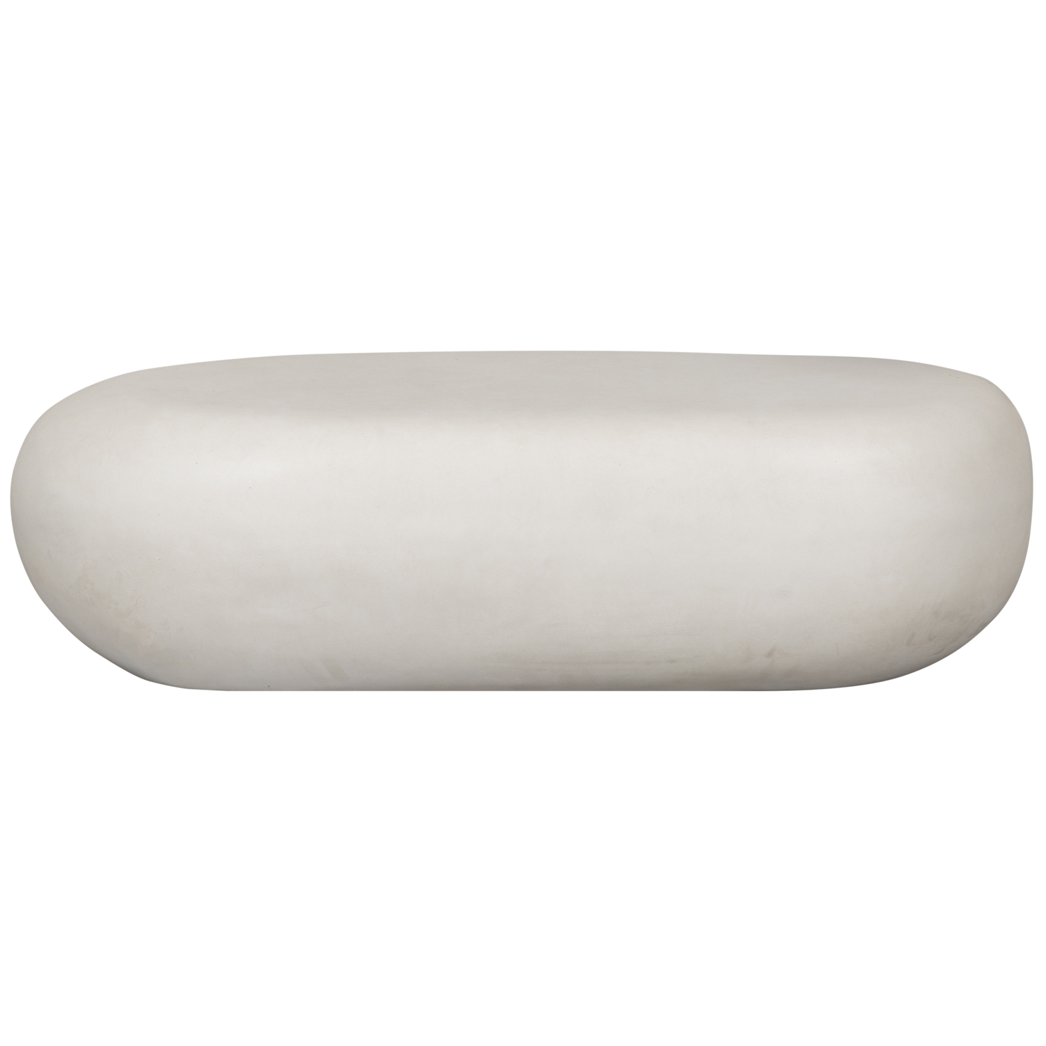 Woood | Salontafel Pebble 100cm betonlook wit