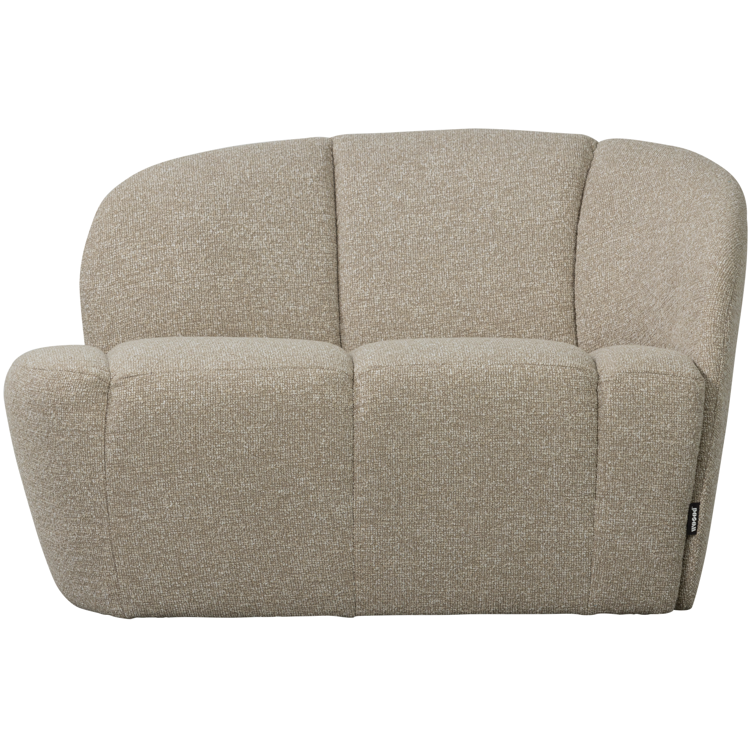 Woood | 2-Zits bankje Mojo rechts boucle beige melange