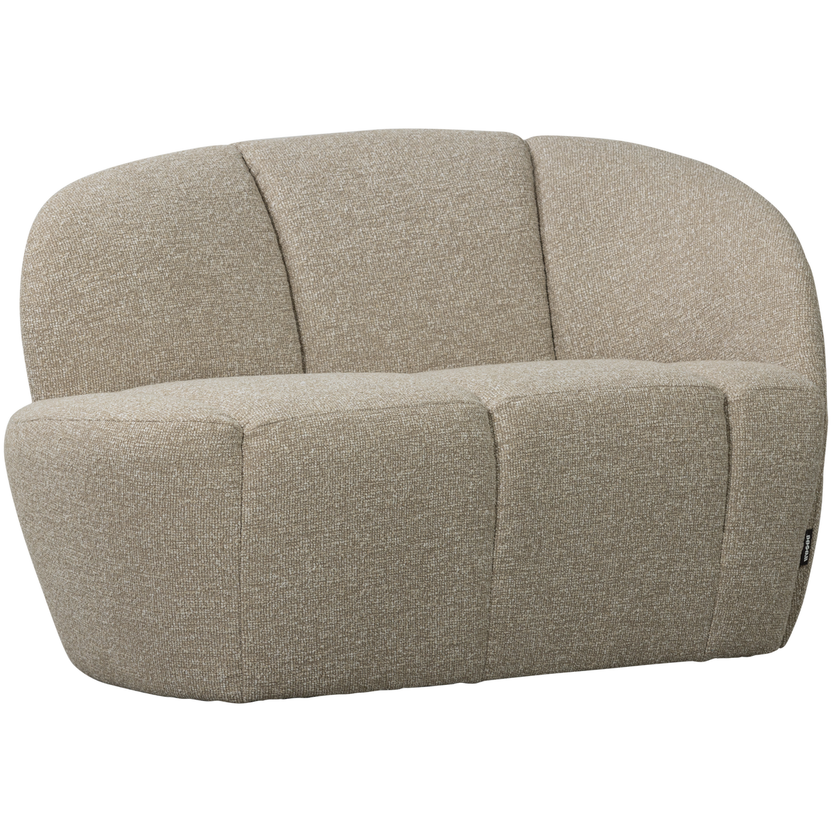 Woood | 2-Zits bankje Mojo rechts boucle beige melange