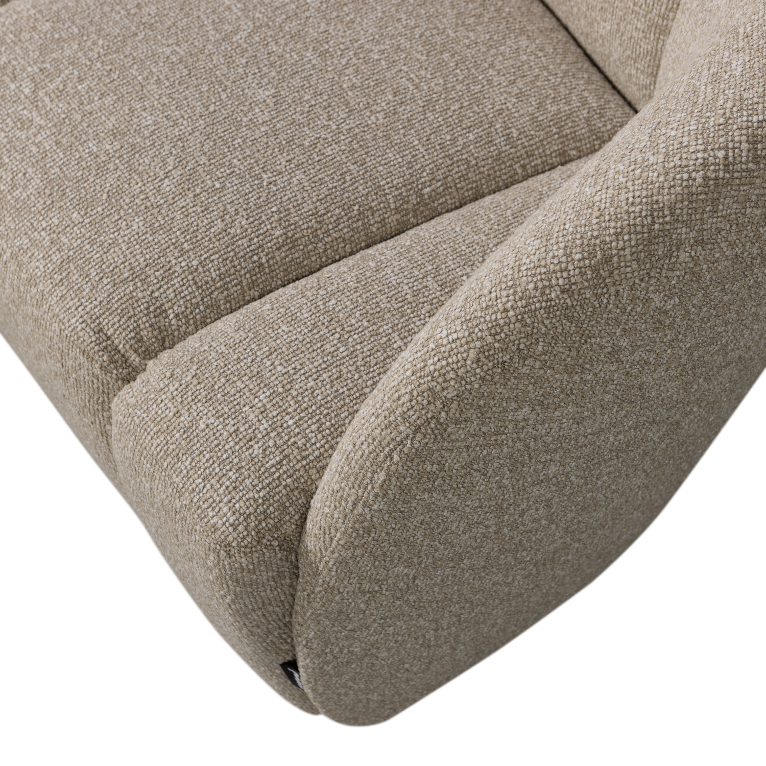 Woood | 2-Zits bankje Mojo rechts boucle beige melange