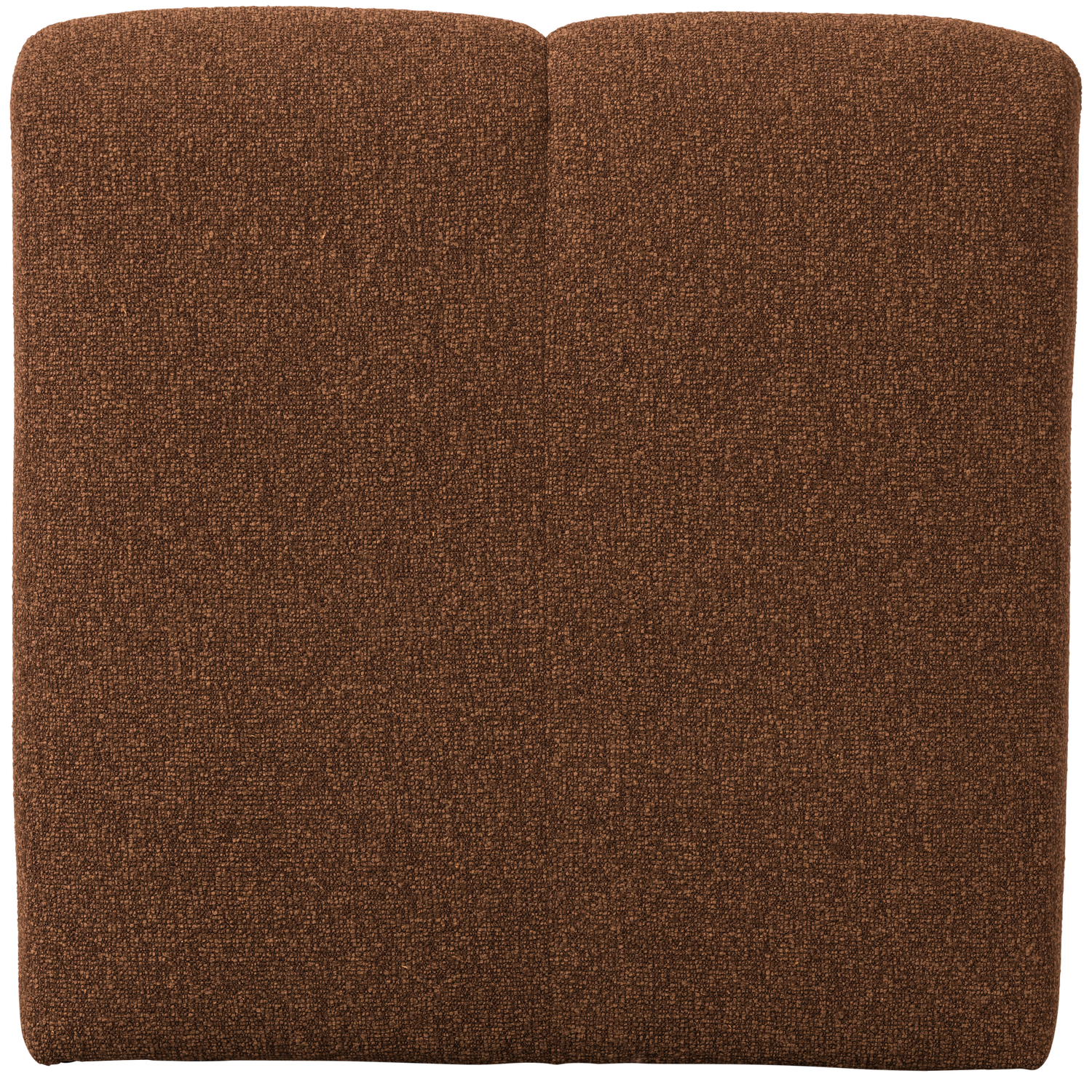 Woood | Eetbank Mojo 84cm met rugleuning boucle roestbruin melange