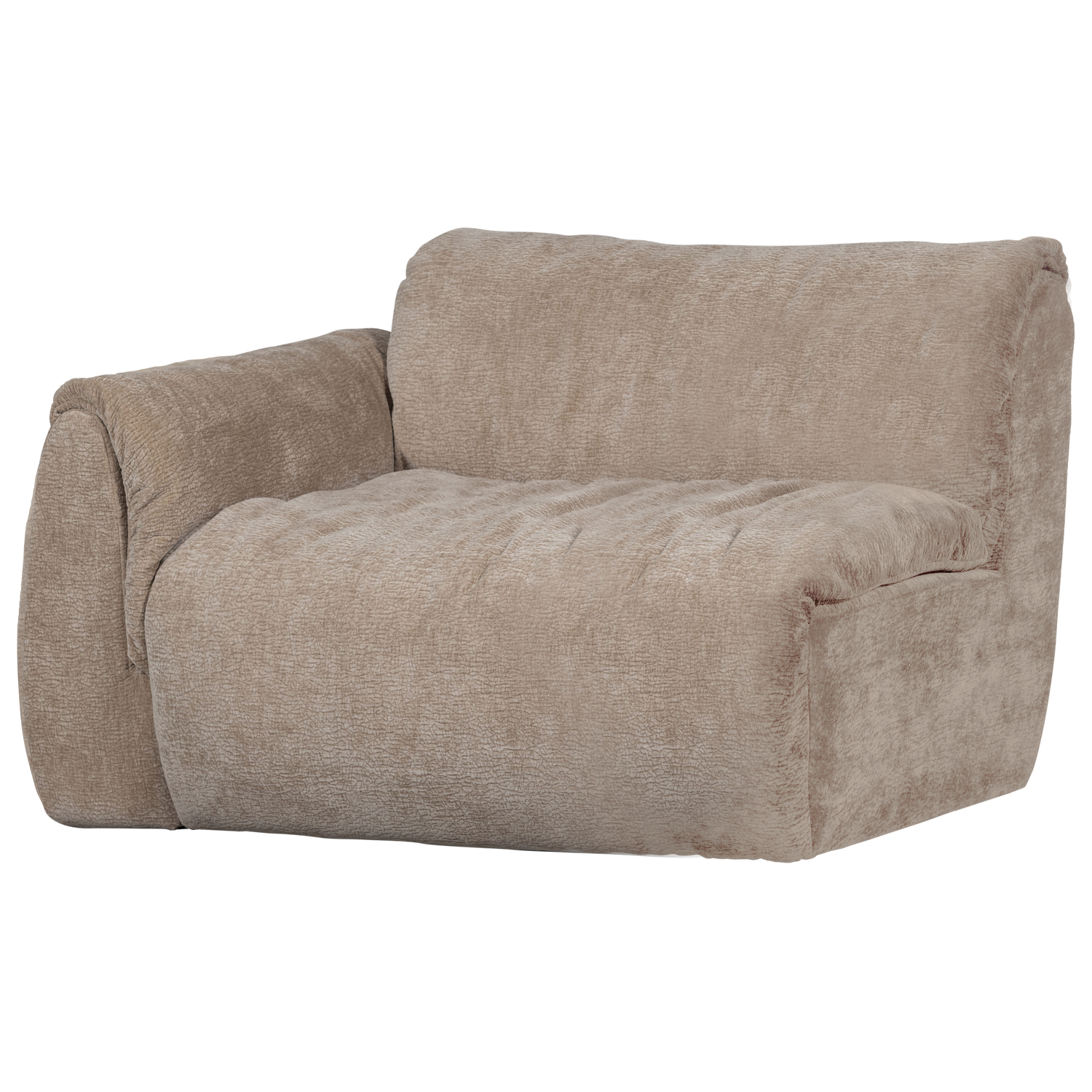 Woood | 1-Zits element Baggy met arm links 3D chenille zand