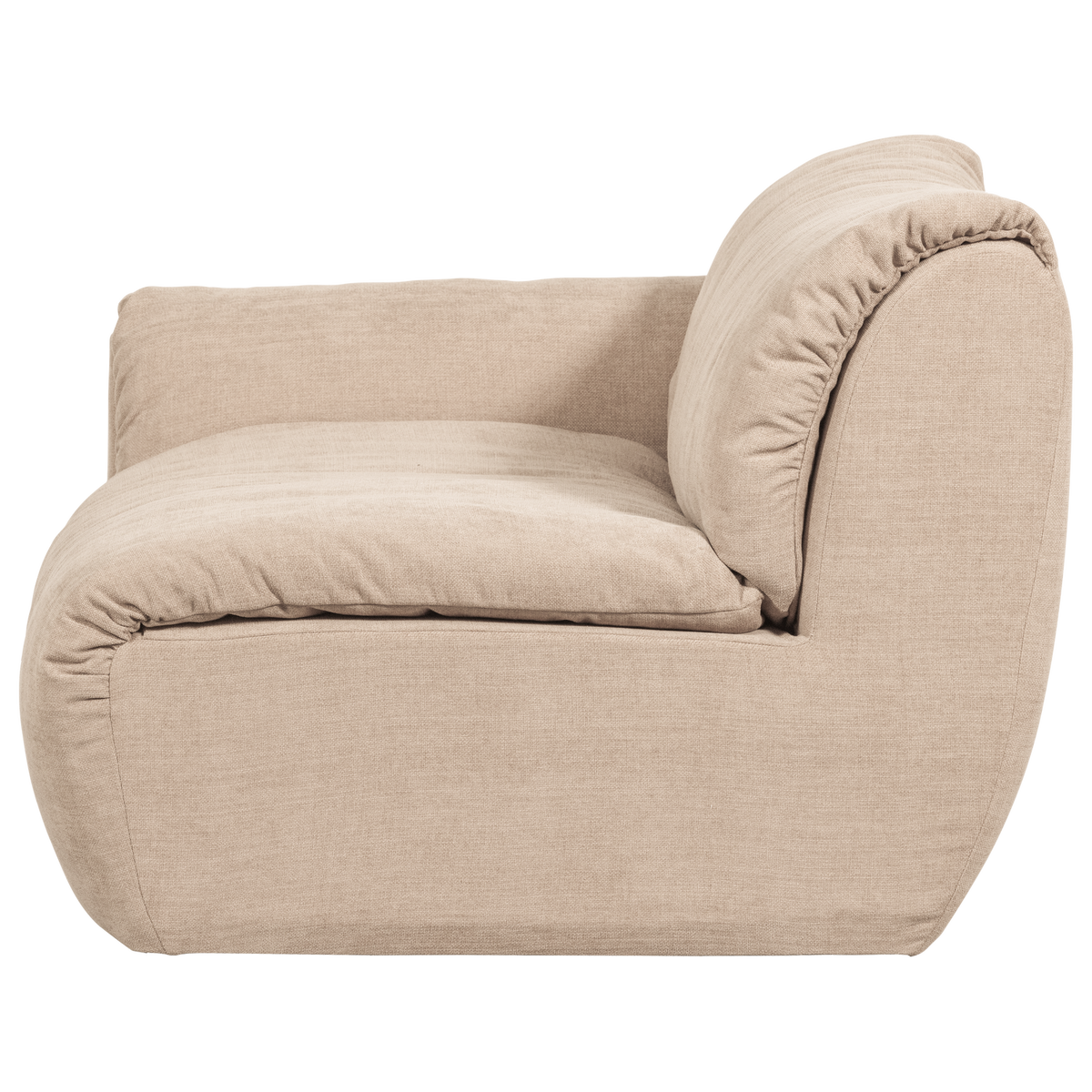 Woood | 1-Zits element Baggy met arm links chenille zand