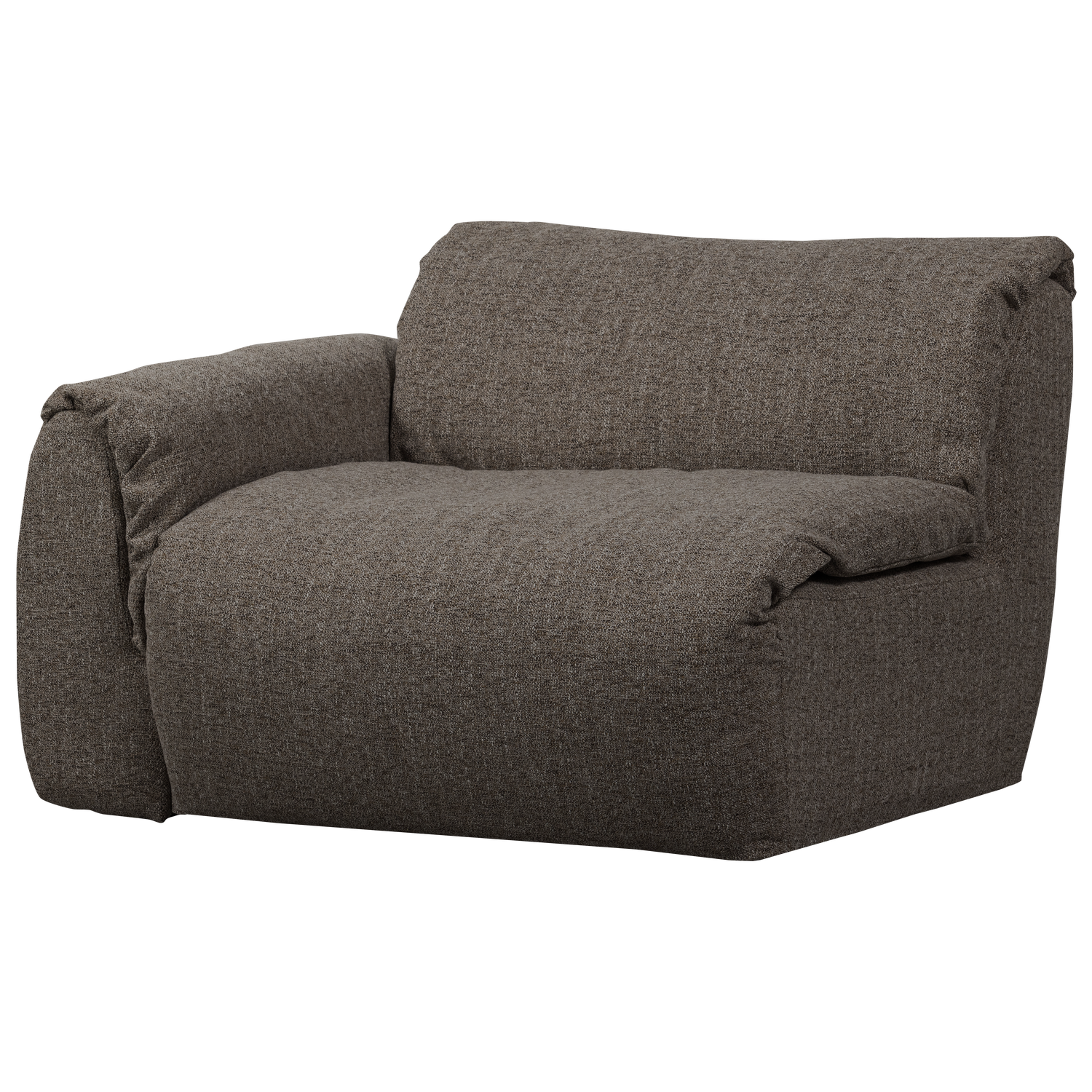 Woood | 1-Zits element Baggy met arm links warmgrijs melange