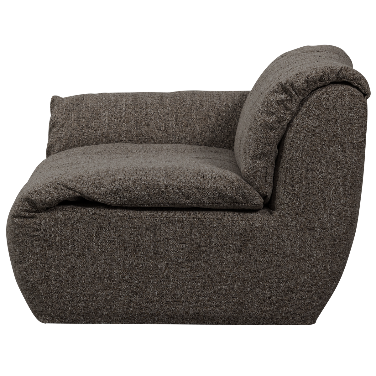 Woood | 1-Zits element Baggy met arm links warmgrijs melange