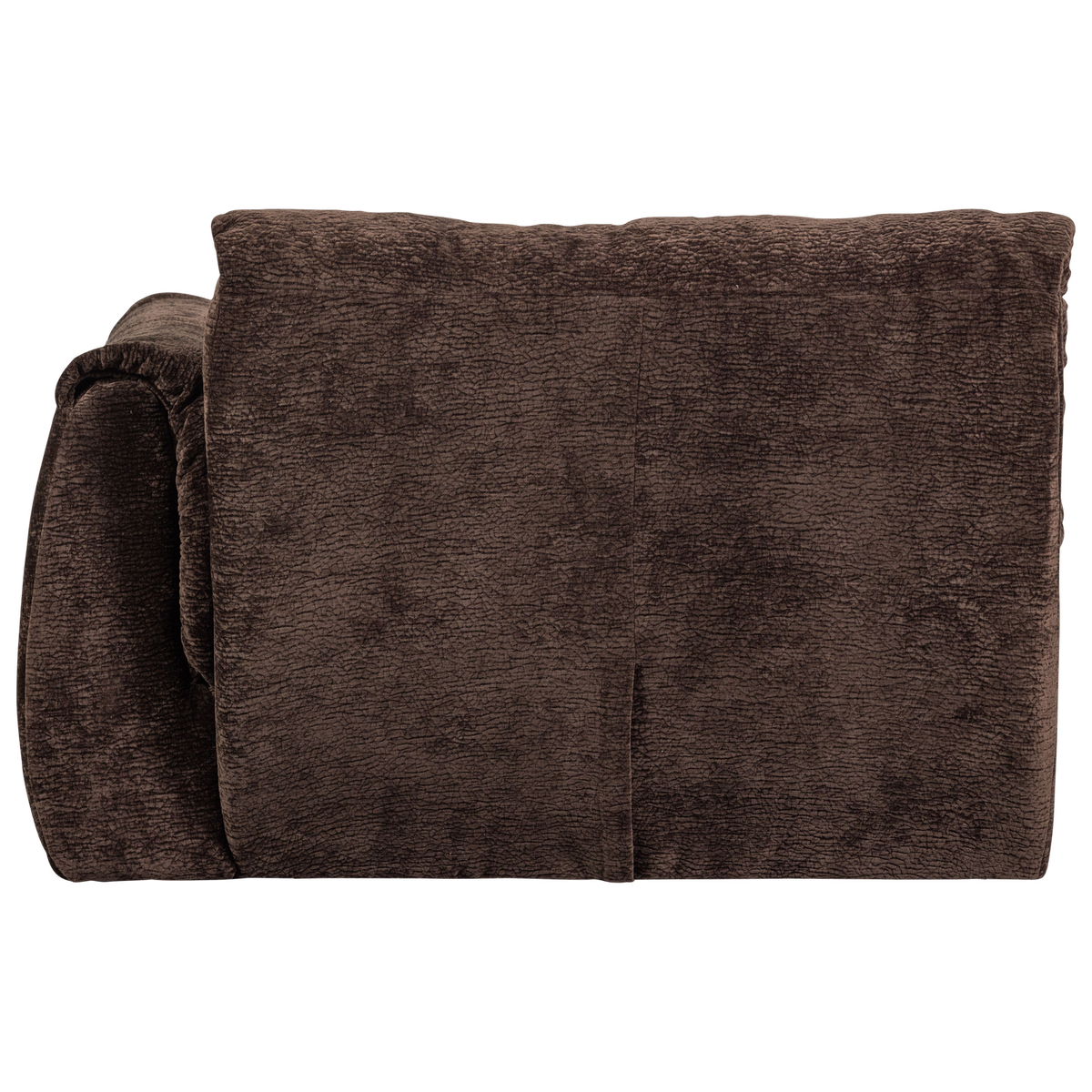 Woood | 1-Zits element Baggy met arm rechts 3D chenille donkerbruin