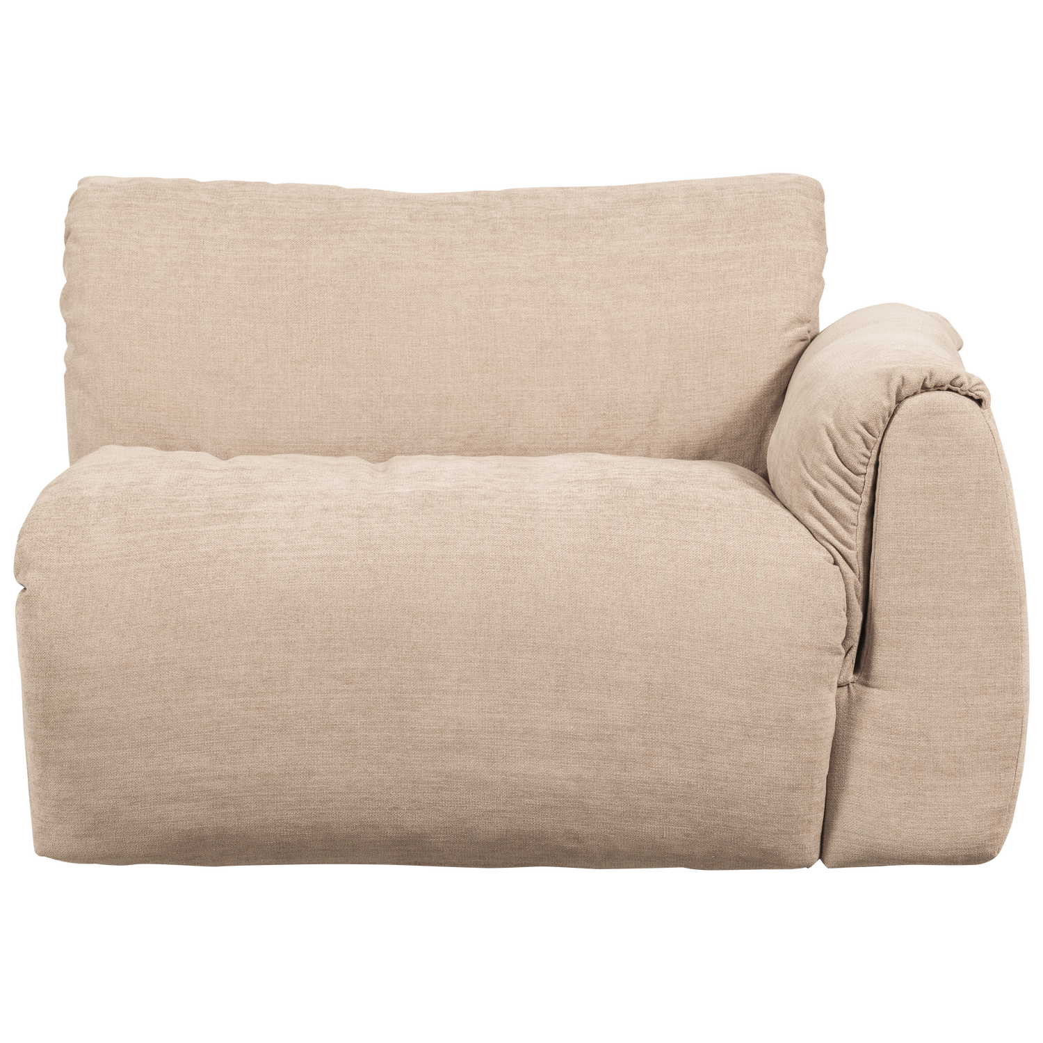 Woood | 1-Zits element Baggy met arm rechts geweven chenille zand